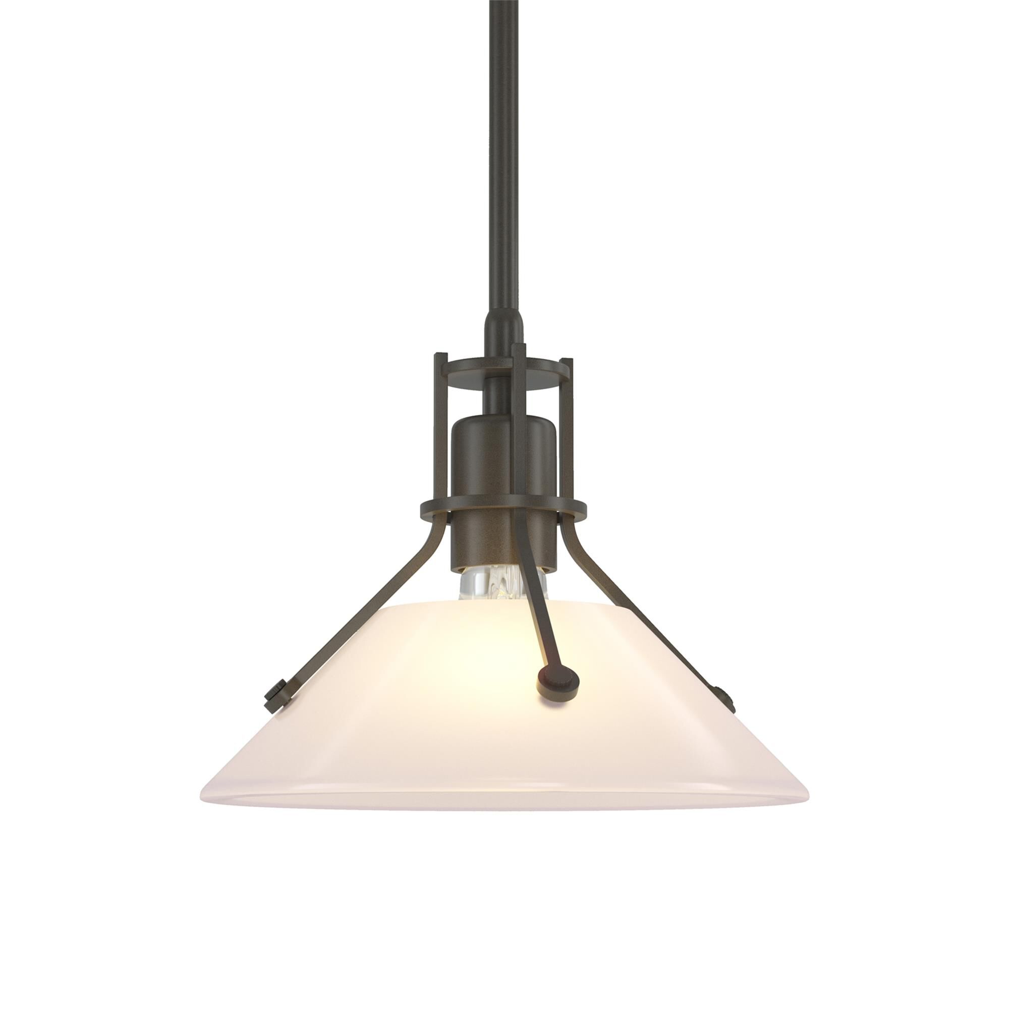 Shown in Dark Smoke finish and Frosted glass