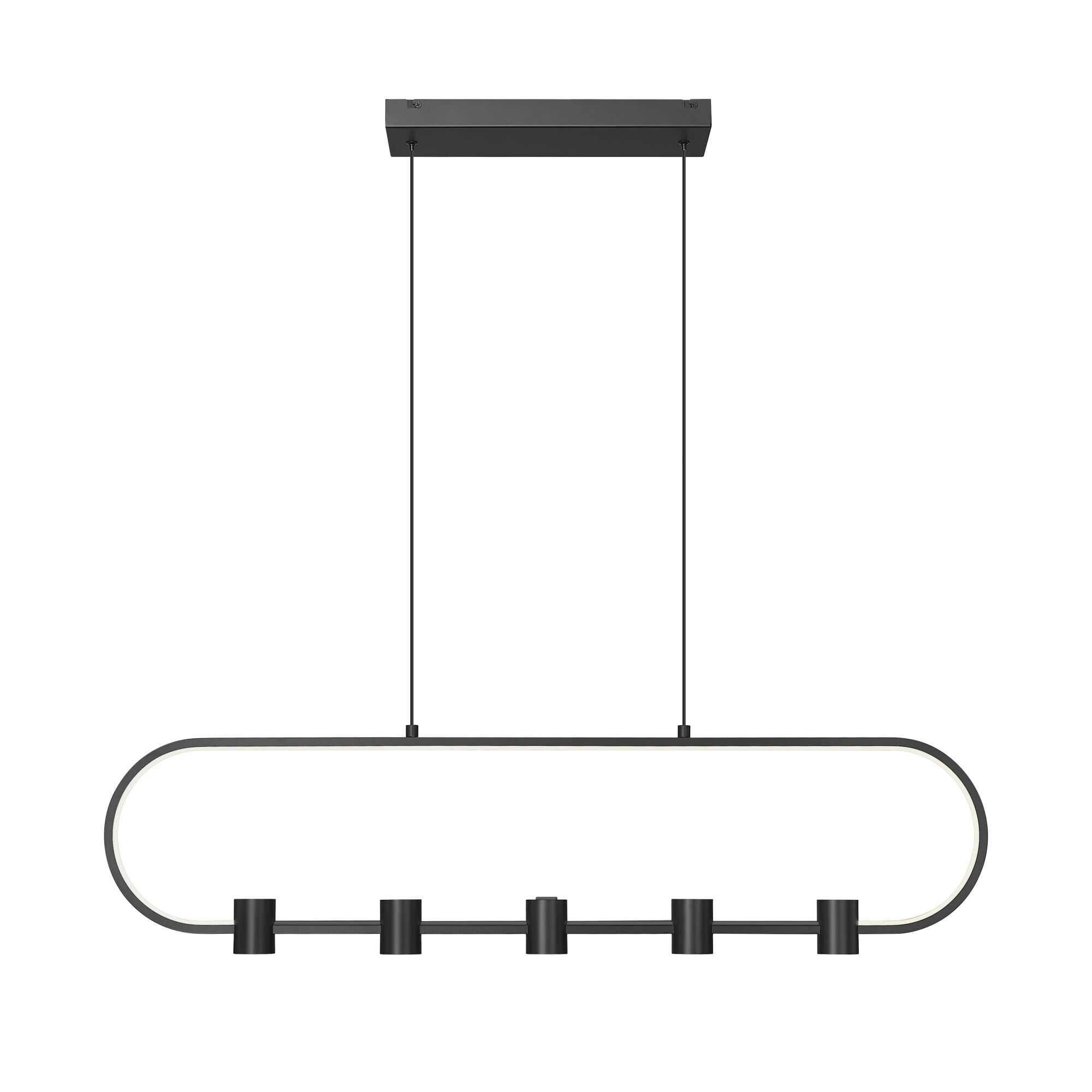 Shown in Matte Black finish and White glass