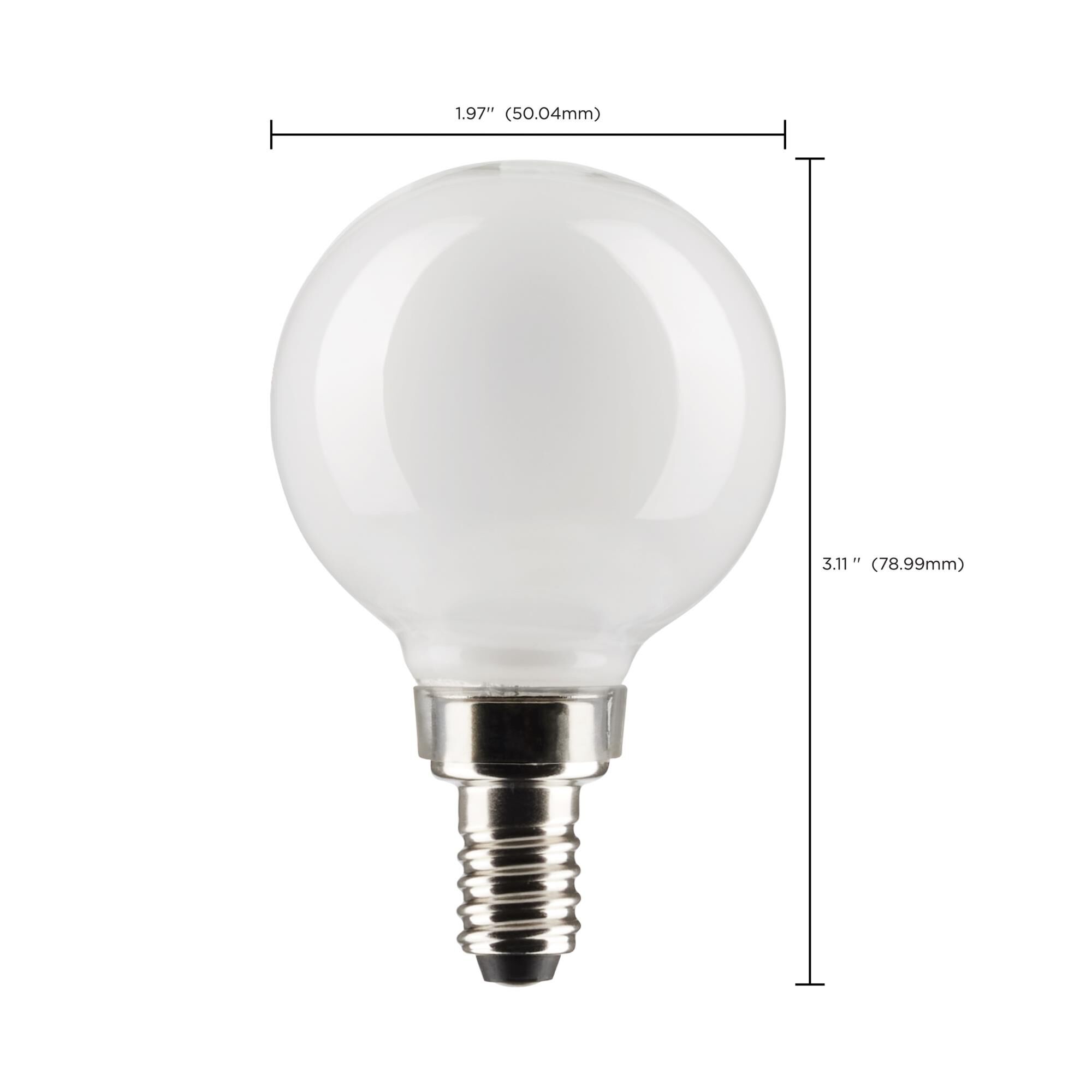 4.5 Watt Globe 5000K LED Light Bulb by Satco