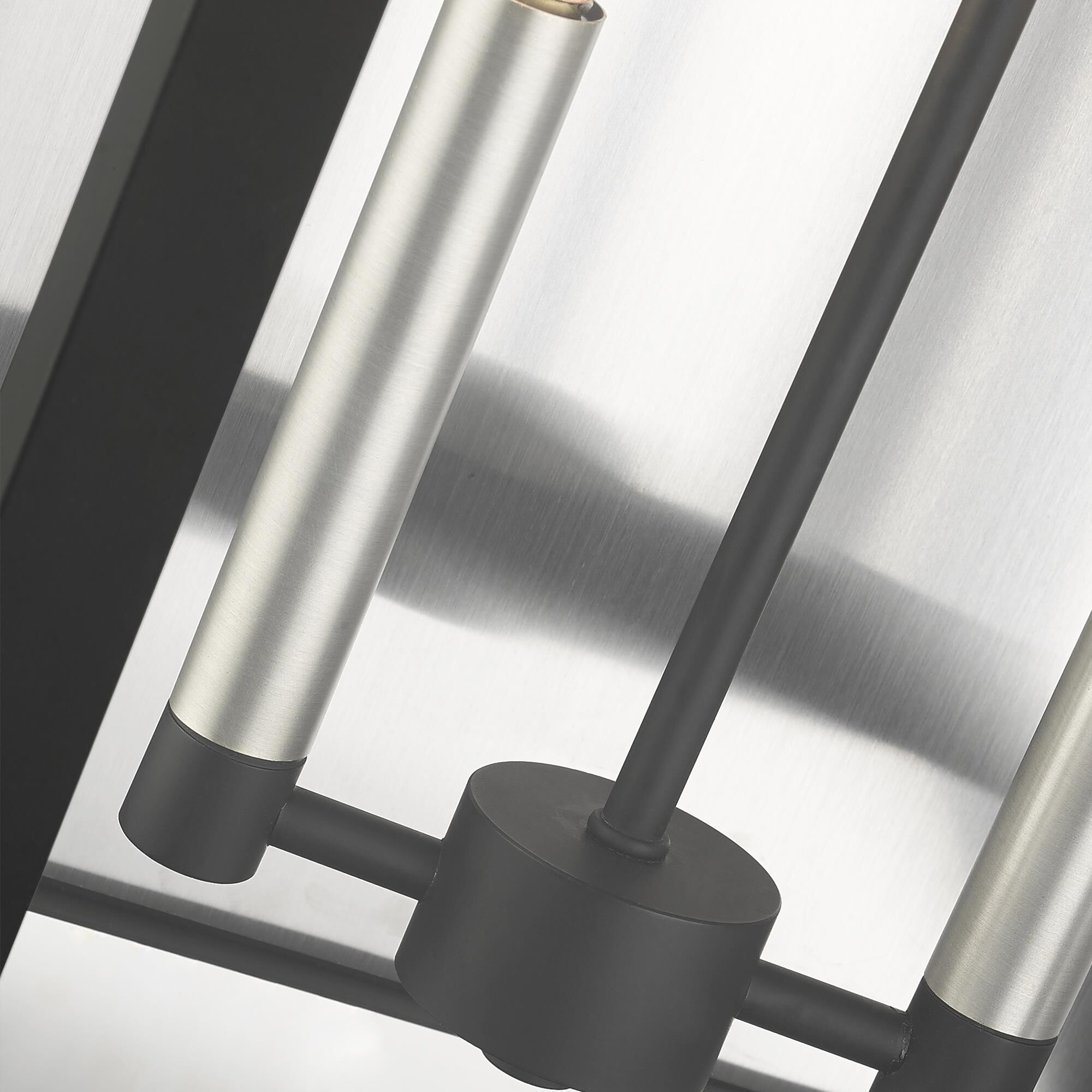 Shown in Black finish and Clear glass