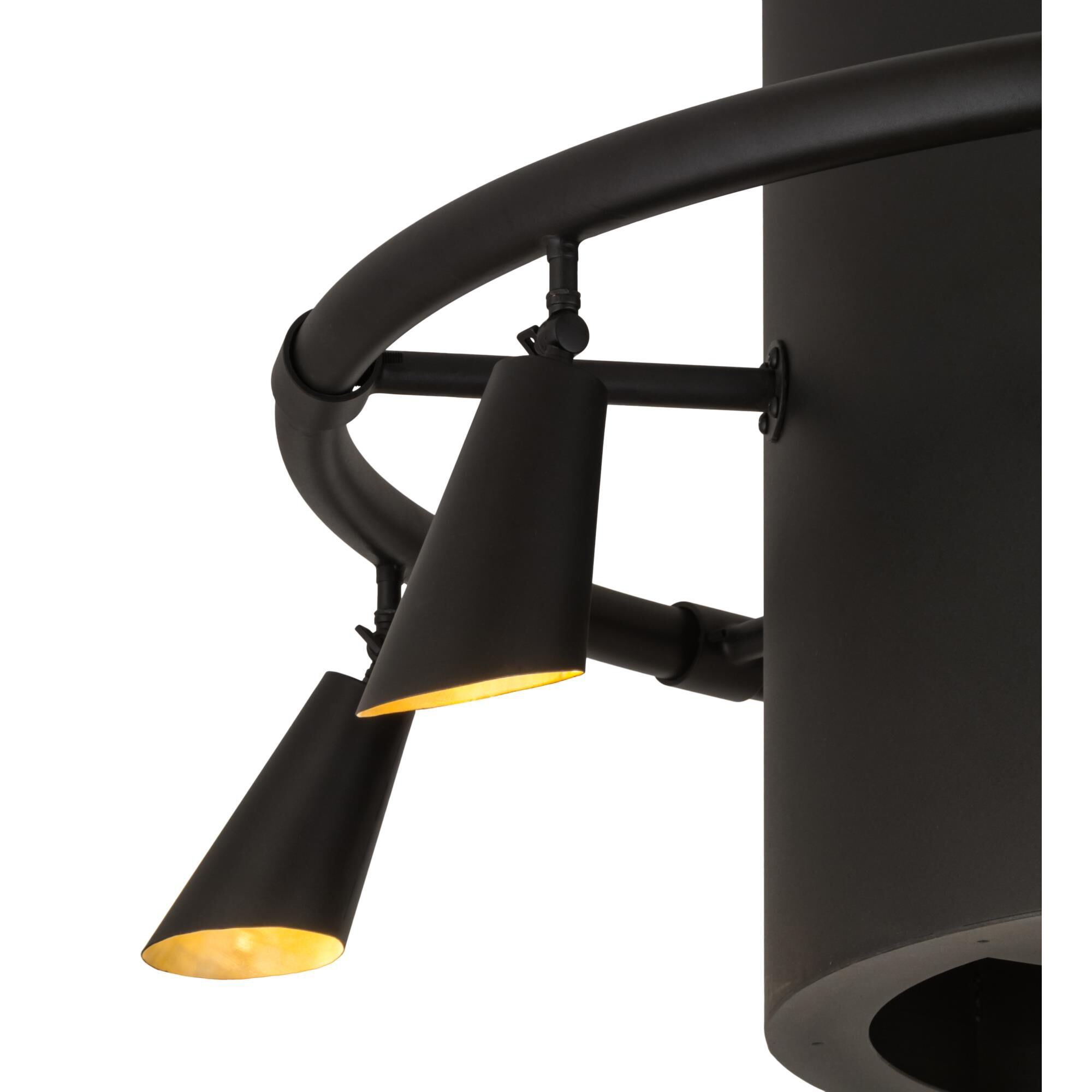 Column-Surround 59 Inch 6 Light Semi Flush Mount,