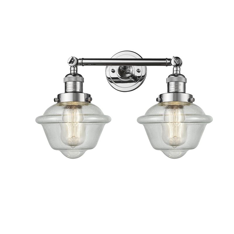 Bruno Marashlian Small Oxford 17 Inch 2 Light Bath Vanity Light by Innovations Lighting