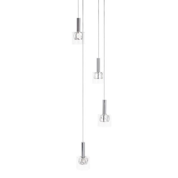 Shown in Silver and Glass finish and Clear, Patterned Crystal glass and Single Lamp accent