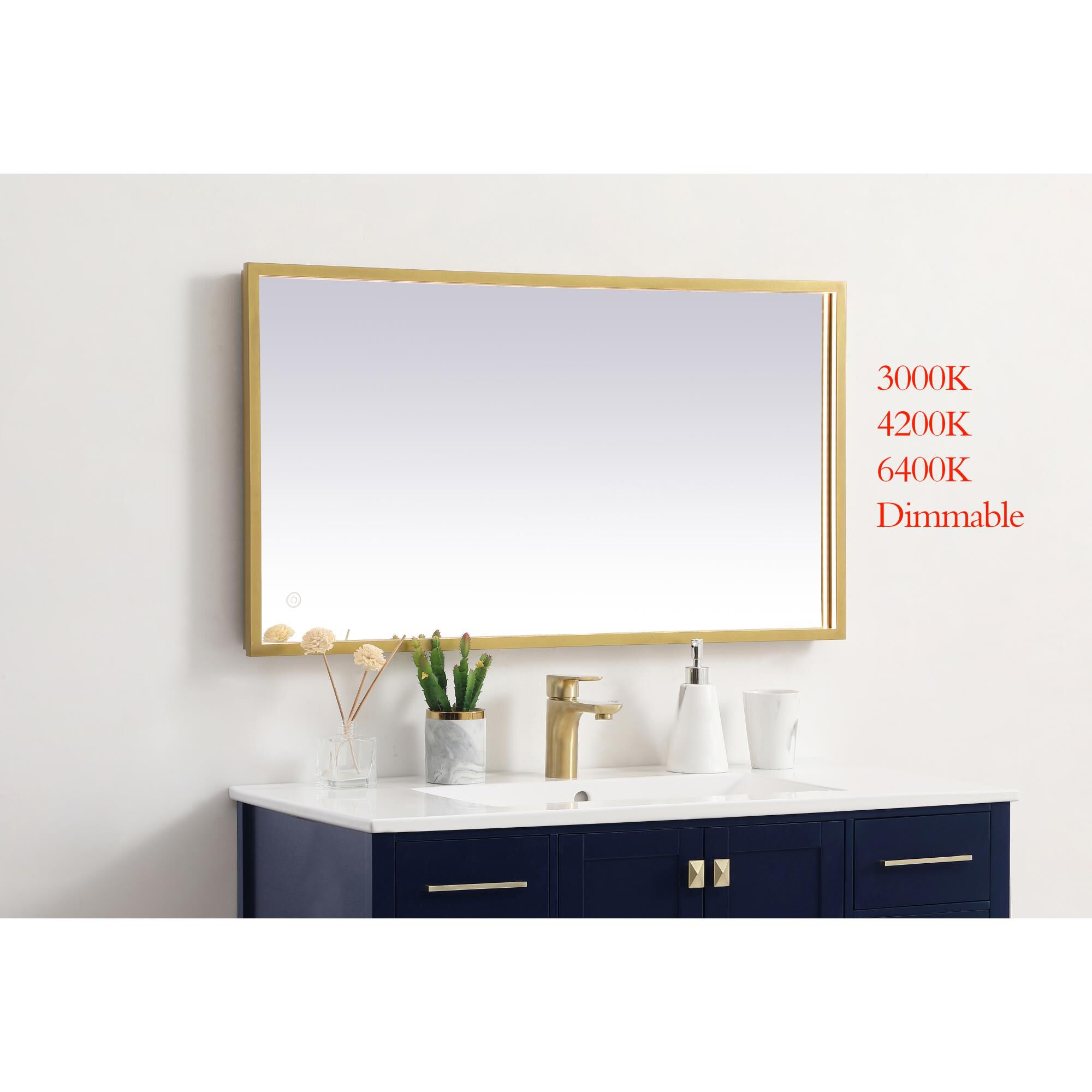 Pier LED Lighted Mirror by Elegant Decor