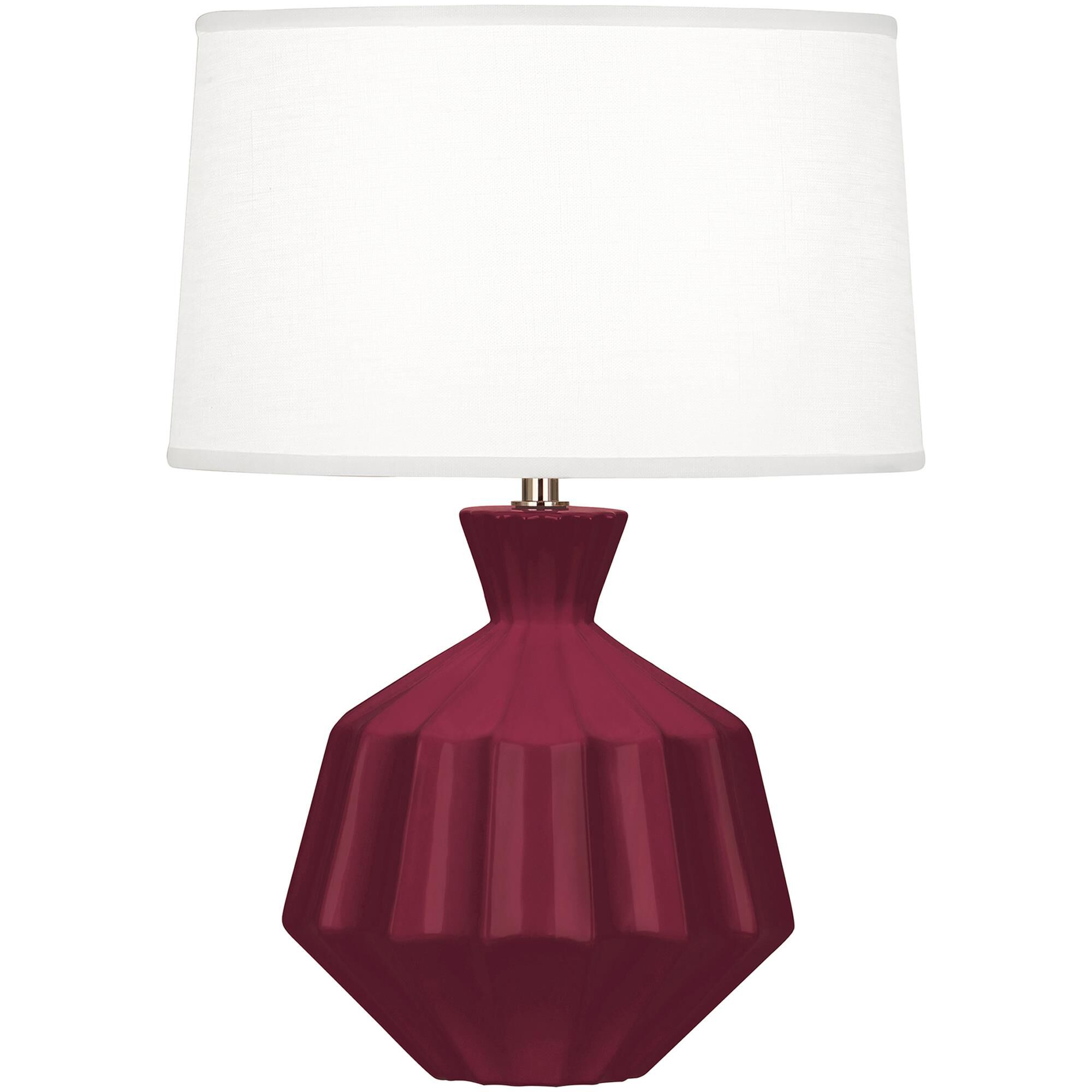Shown in Sugar Plum Glazed finish and White shade