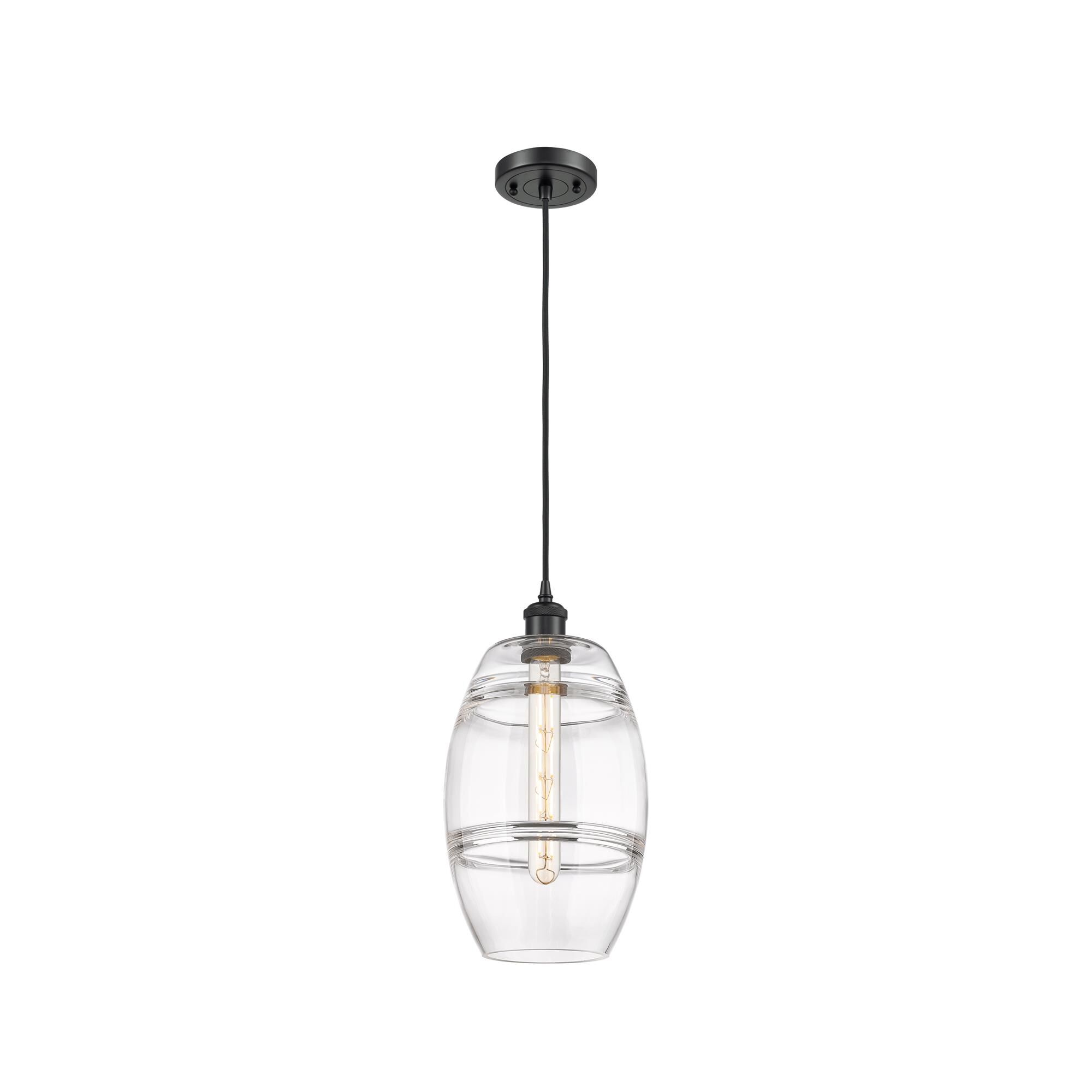 Shown in Matte Black finish and Clear glass