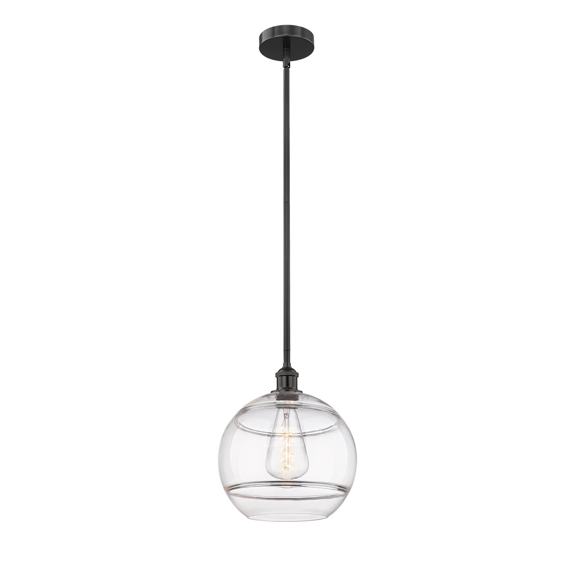 Shown in Matte Black finish and Clear glass