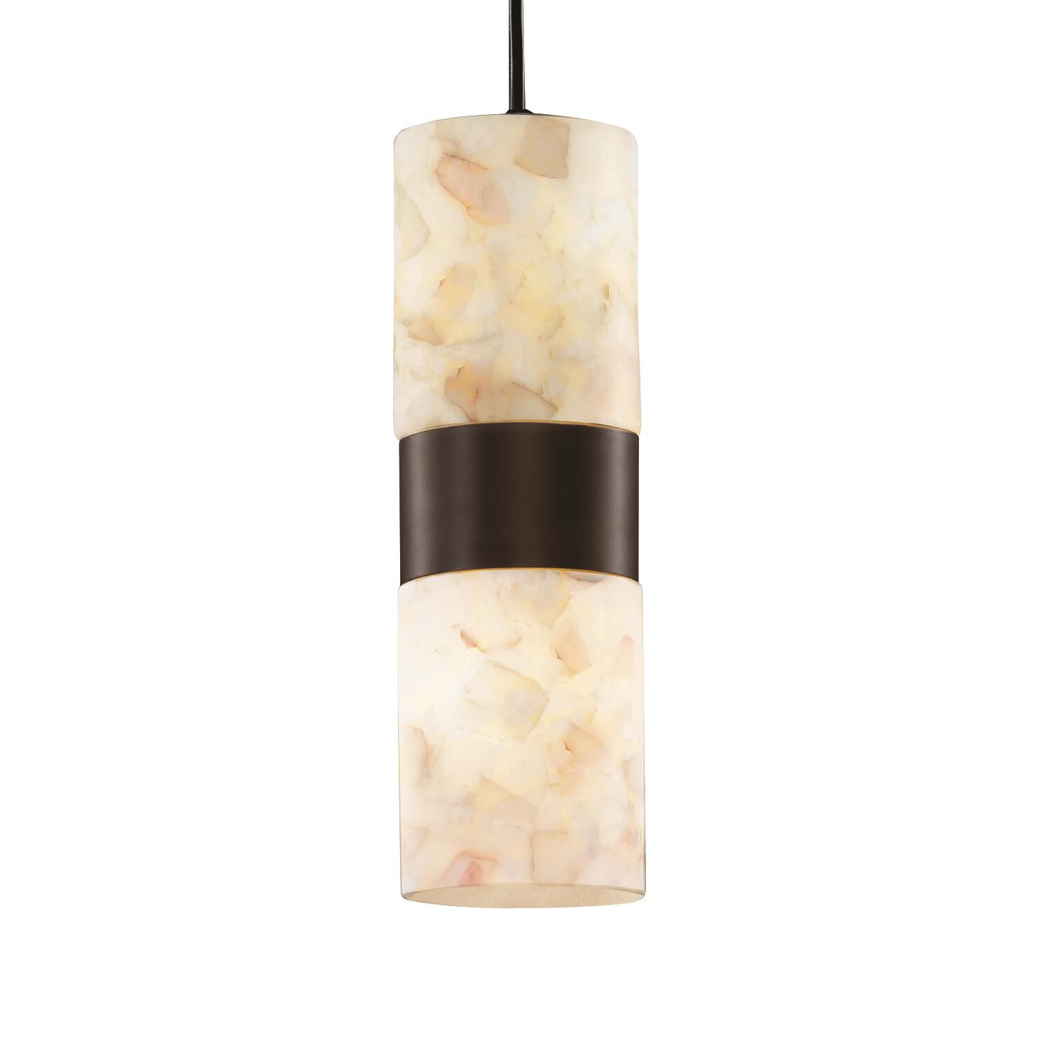 Alabaster Rocks! 4 Inch Mini Pendant by Justice Design Group - Clearance