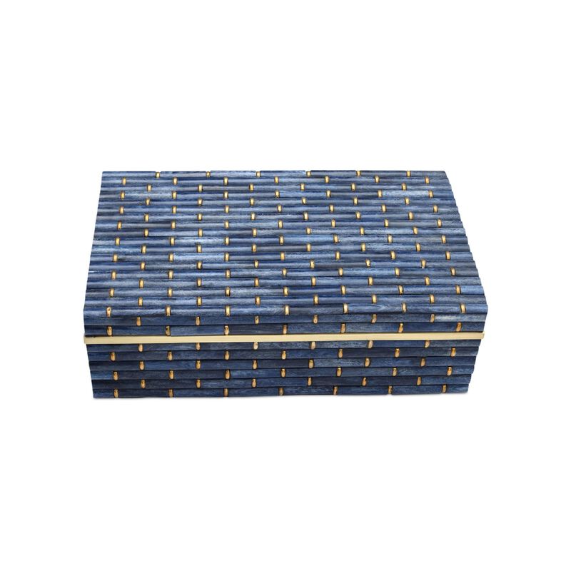 Midnight Bamboo Accent Box Set of 2 by Currey & Company