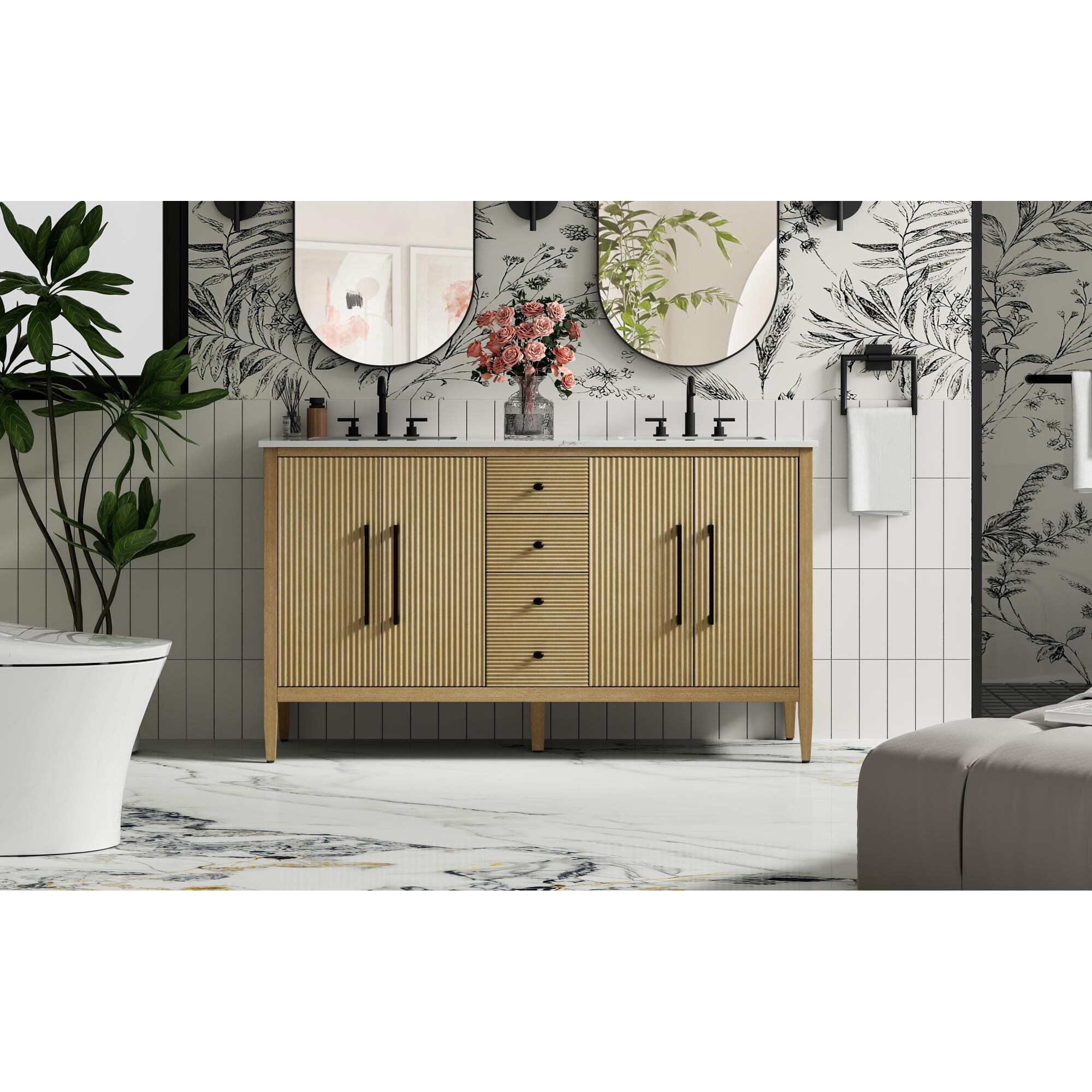 Blakely 60 Inch Bath Vanity by Elegant Dcor