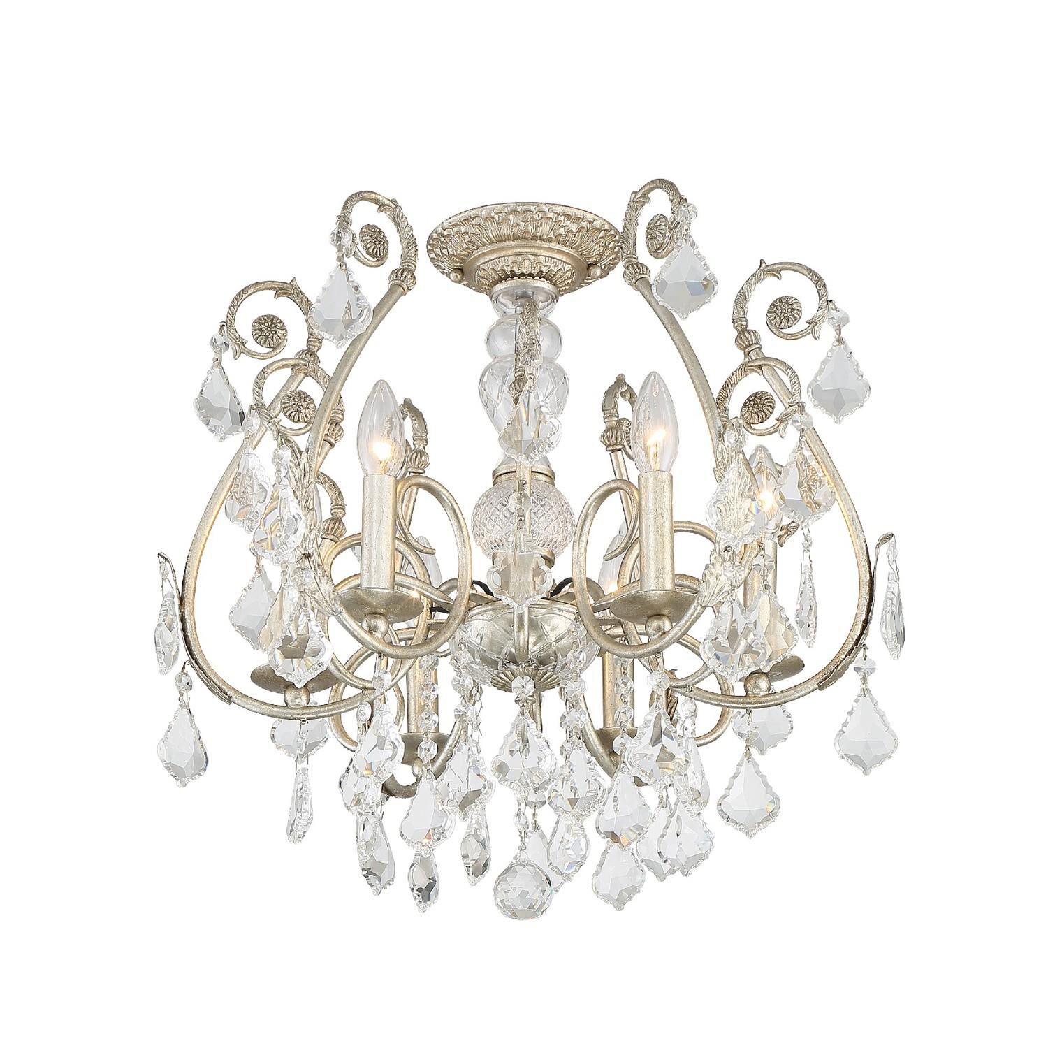 Regis 20 Inch 6 Light Semi Flush Mount by Crystorama