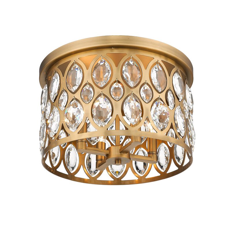 Dealey 15 Inch 4 Light Flush Mount by Z-Lite