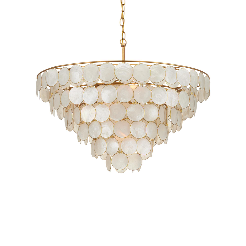 Bon Vivant 30 Inch 5 Light Semi Flush Mount by Currey & Company