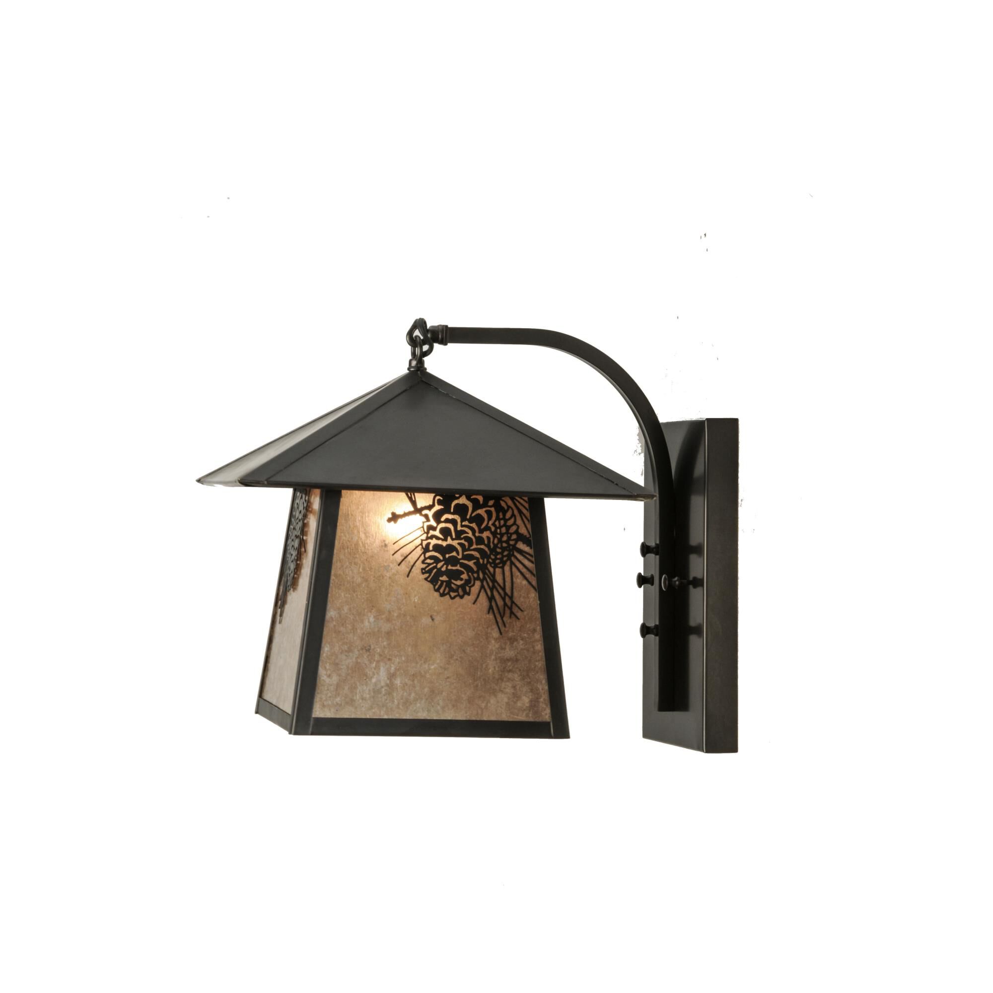 Meyda Lighting Stillwater 15 Inch Tall Outdoor Wall Light
