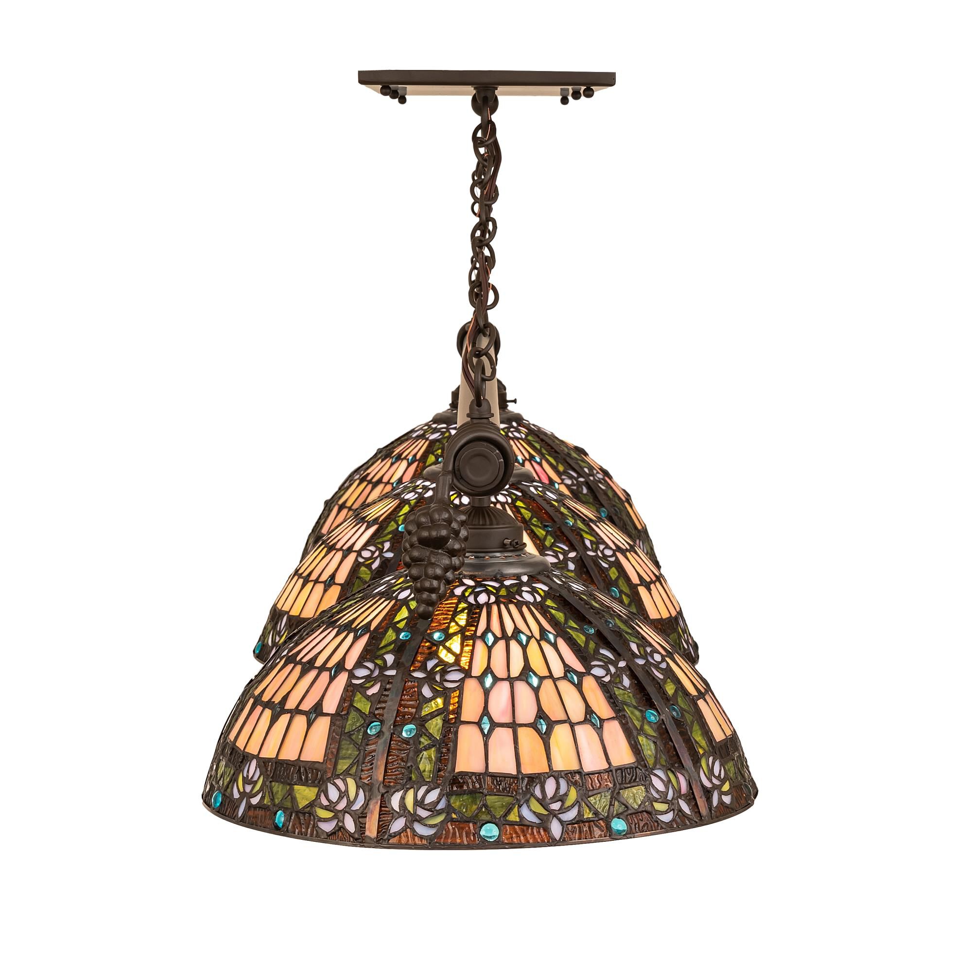 Fleur-De-Lis 65 Inch 3 Light Linear Suspension Light by Meyda Lighting