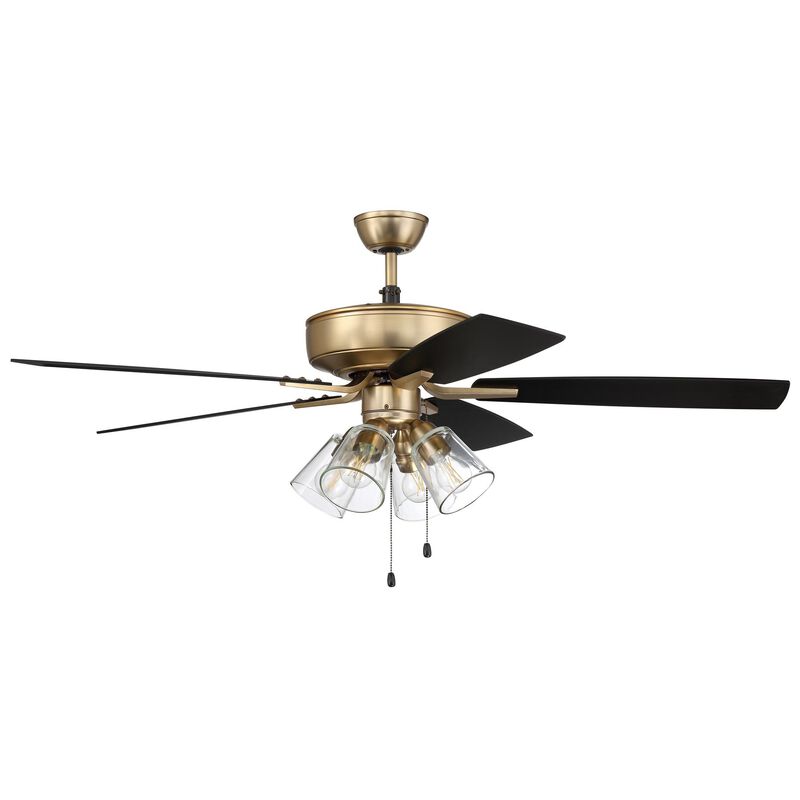 Pro Plus 52 Inch Ceiling Fan with Light Kit by Craftmade