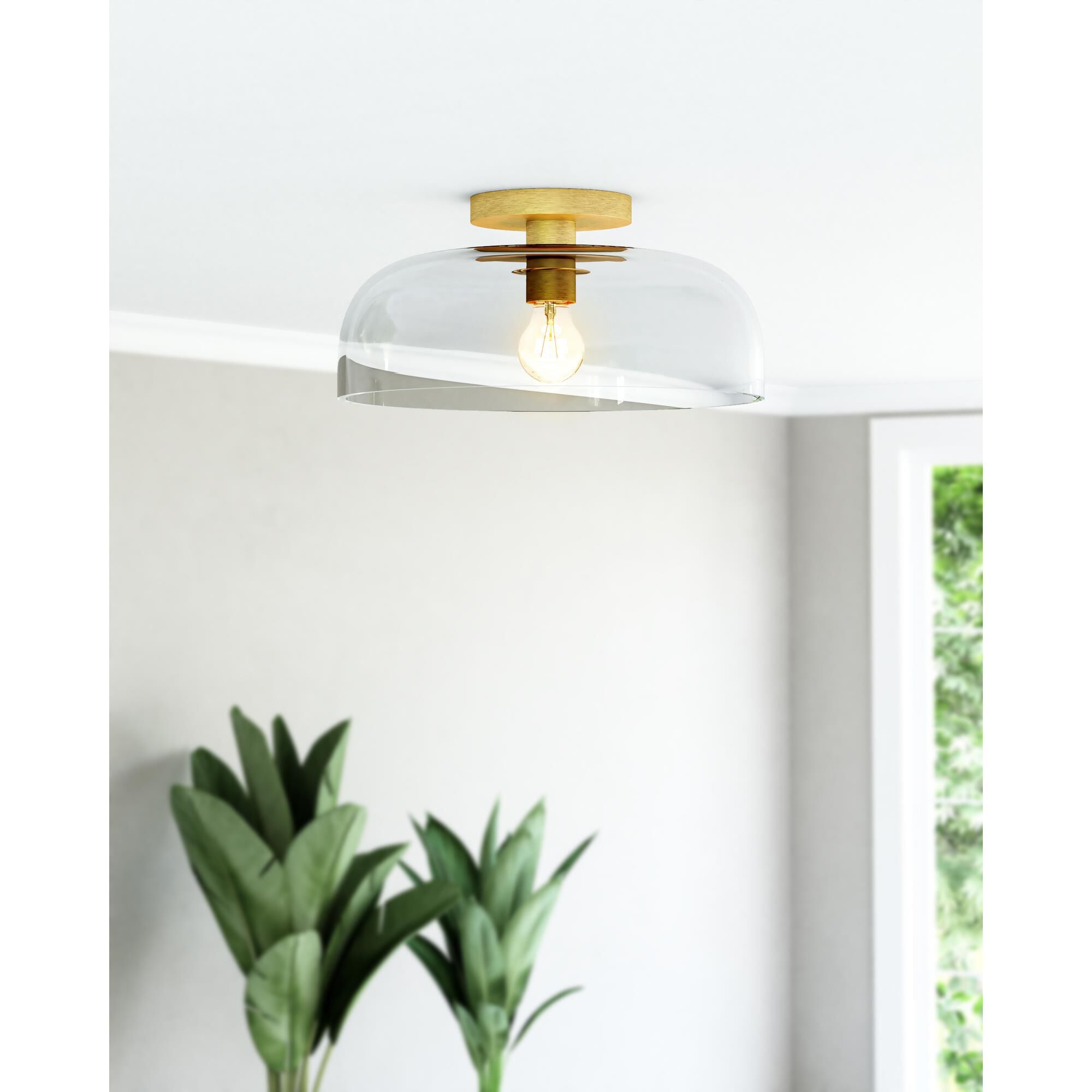 Sylvia 12 Inch Semi Flush Mount,