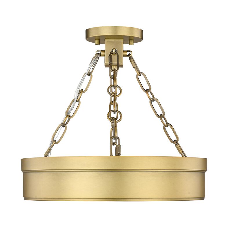Anders 15 Inch 1 Light LED Semi Flush Mount by Z-Lite
