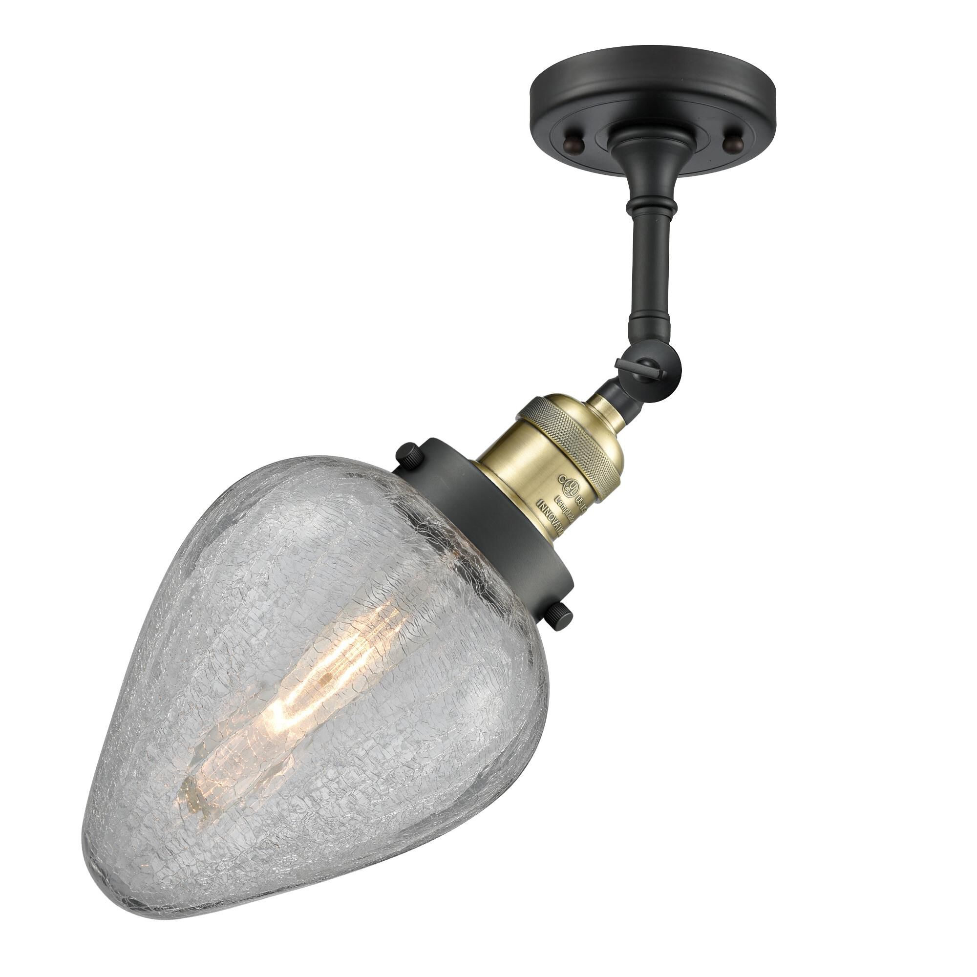 Shown in Black Antique Brass finish and None accent