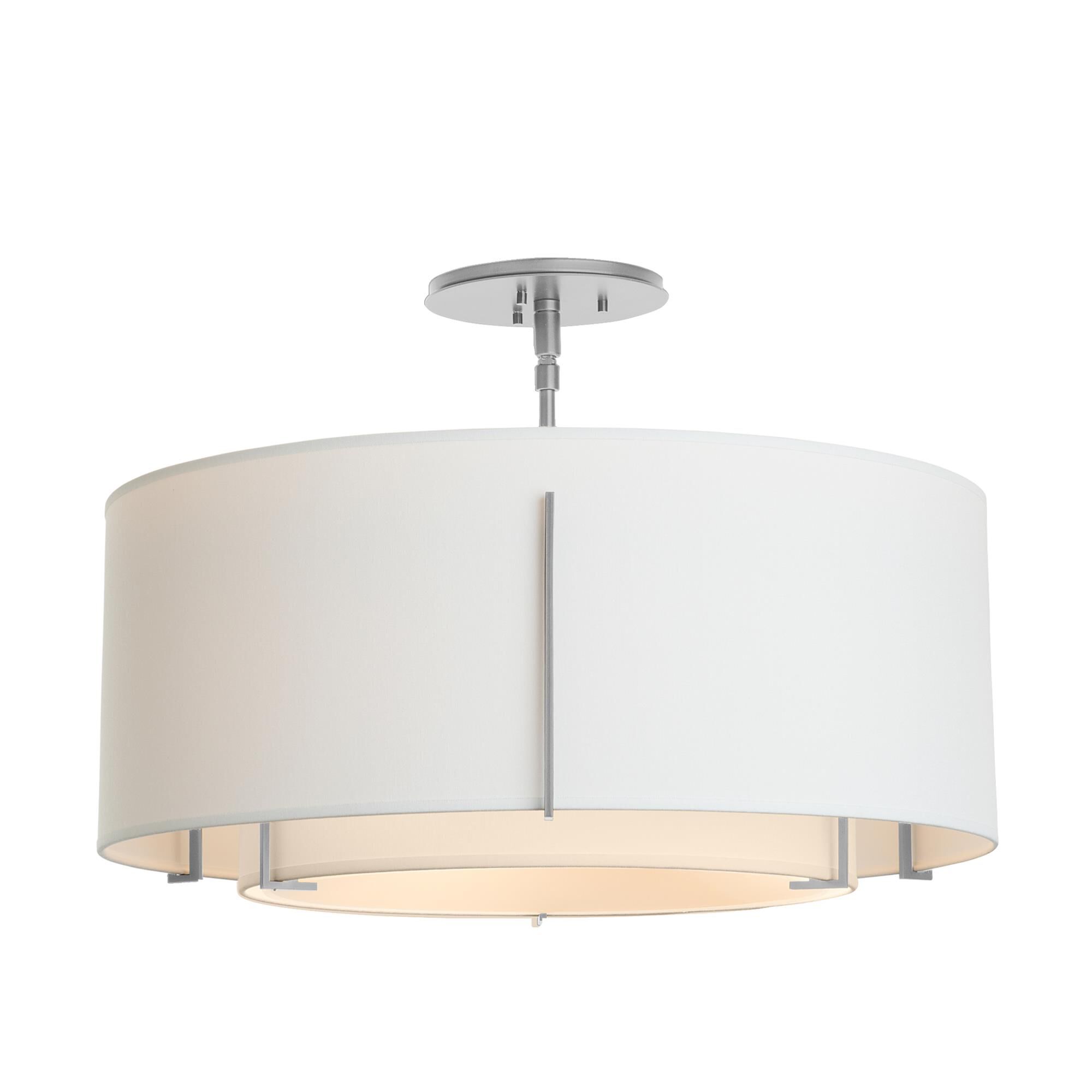 Exos 22 Inch 3 Light Semi Flush Mount by Hubbardton Forge
