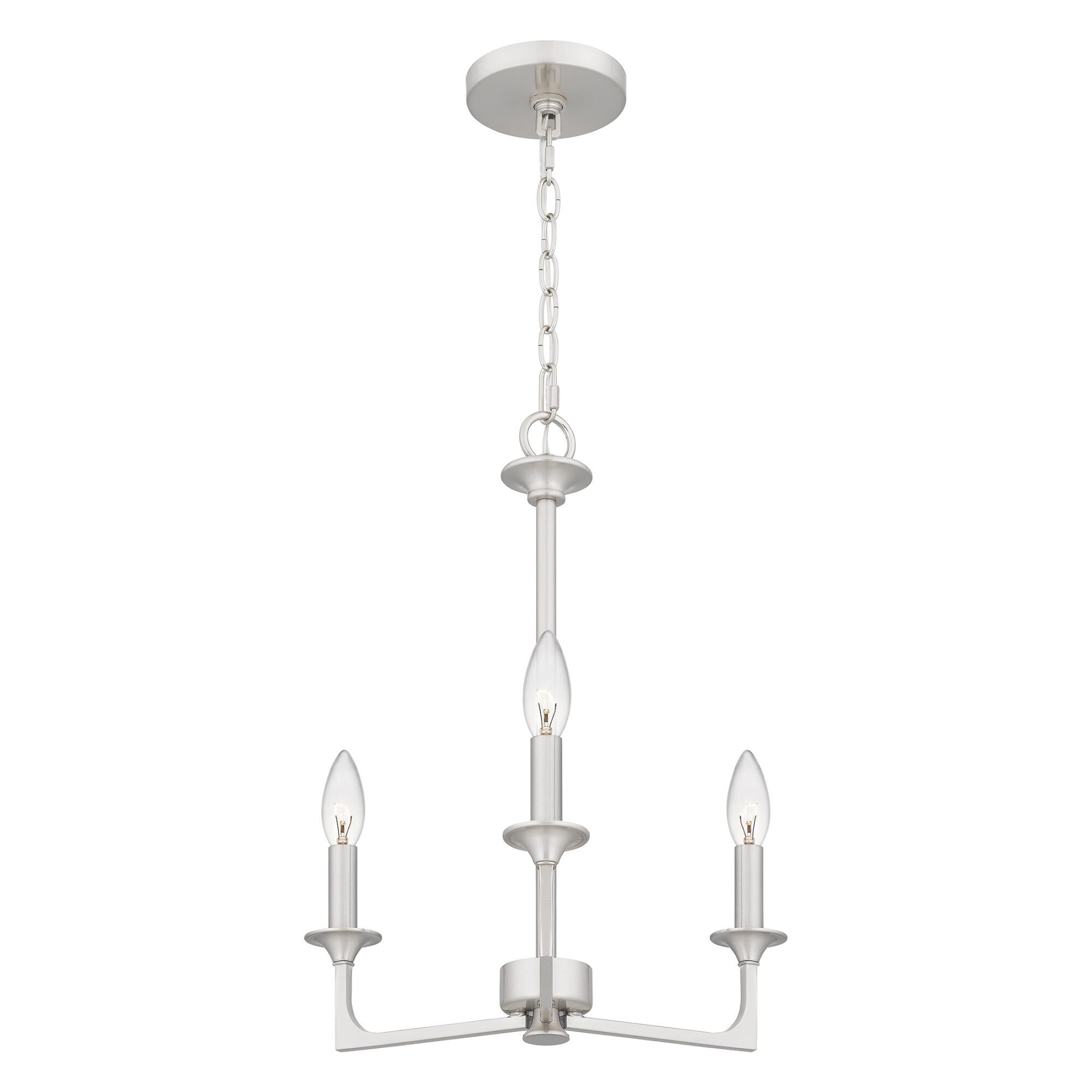Prescott 16 Inch 3 Light Mini Chandelier by Quoizel