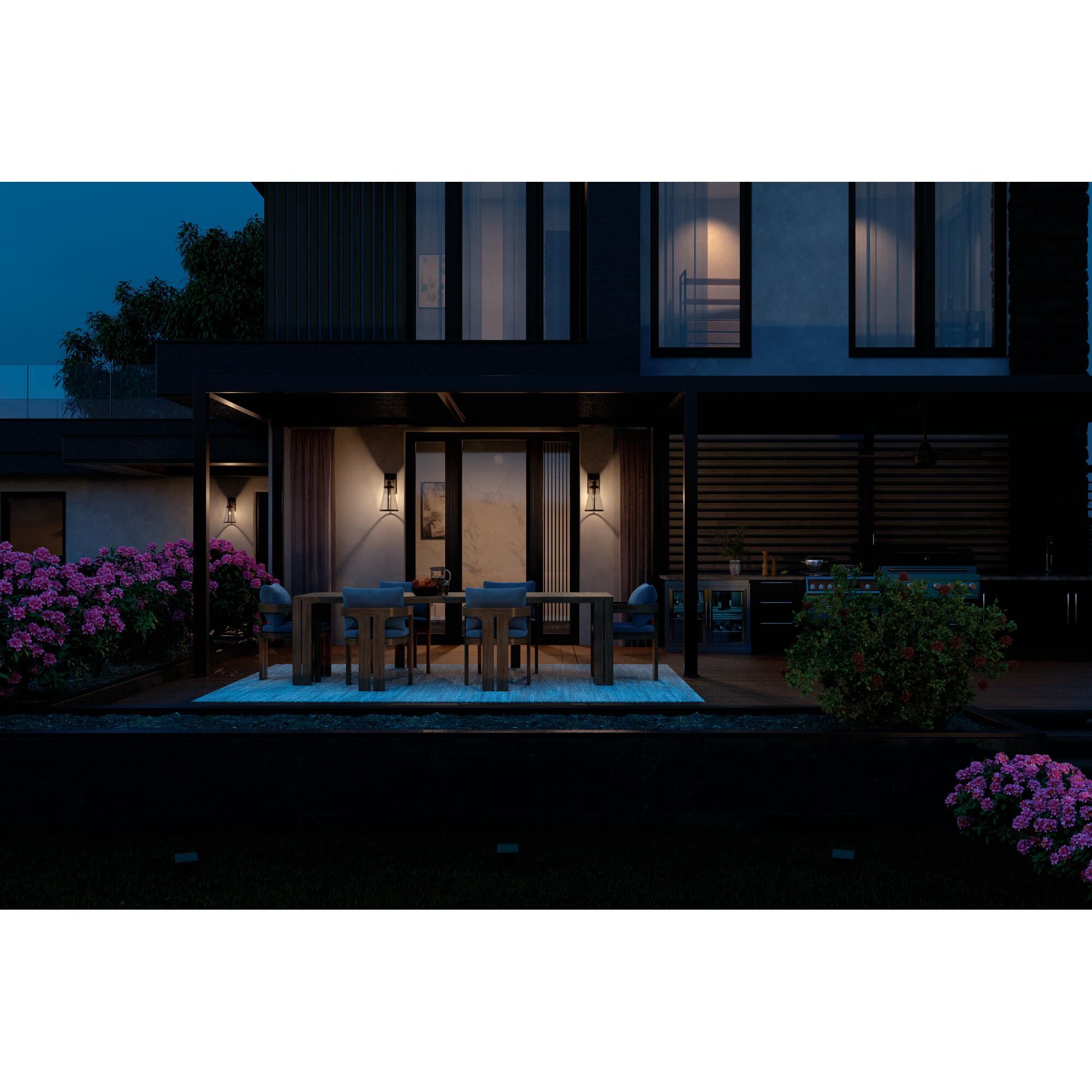 Shown in Black Textured finish and Clear glass