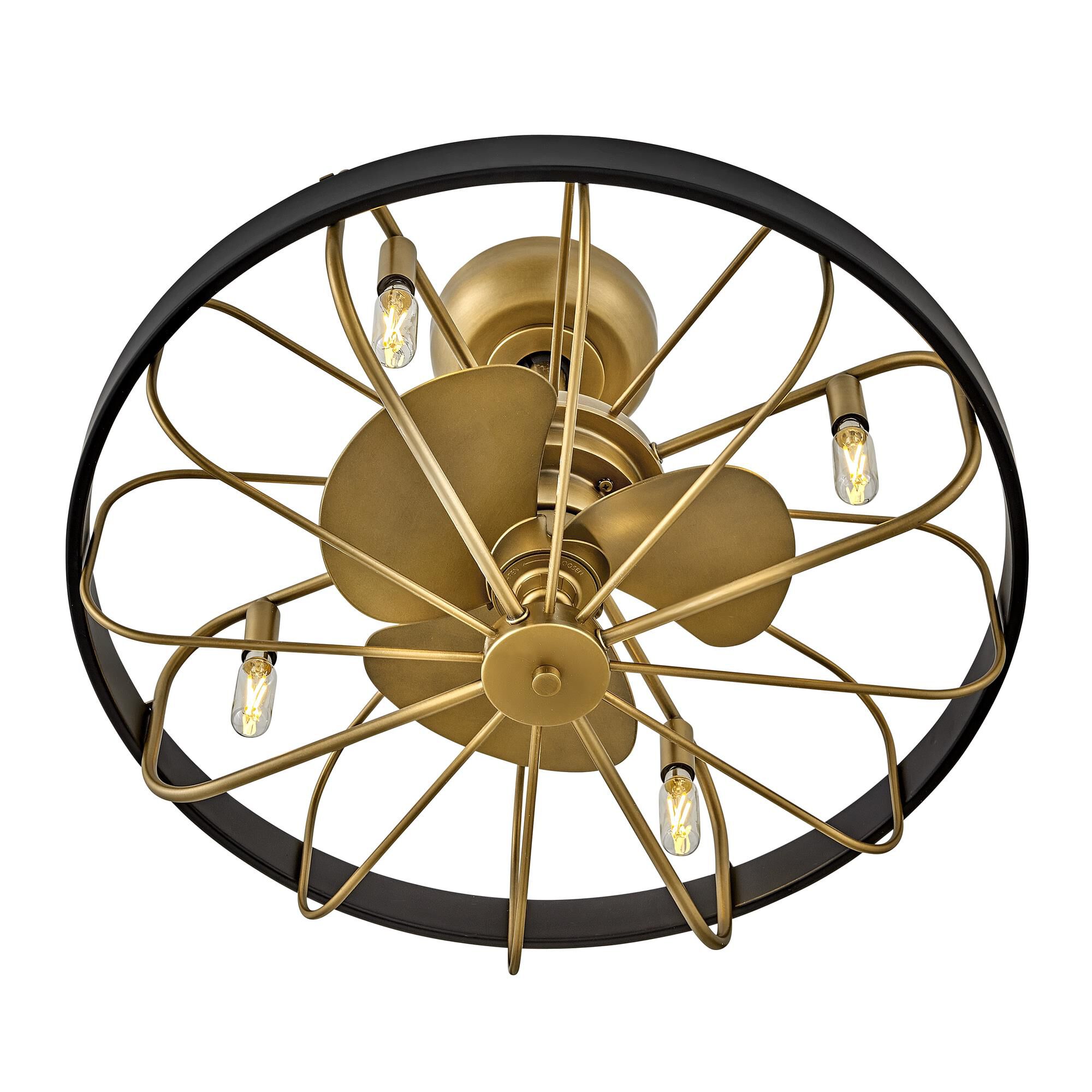 Shown in Heritage Brass and Matte Black finish