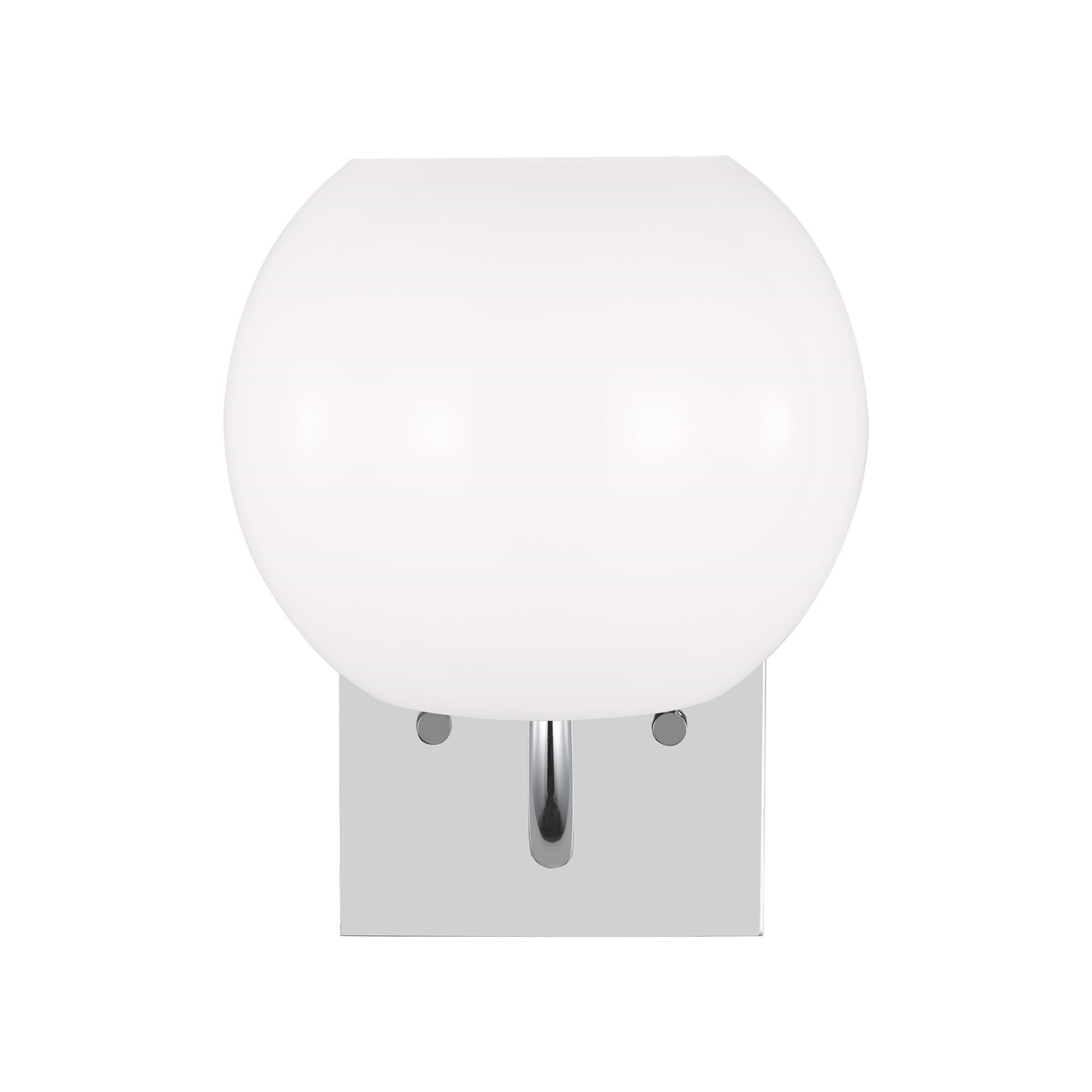 Shown in Chrome finish and Opal Glass shade