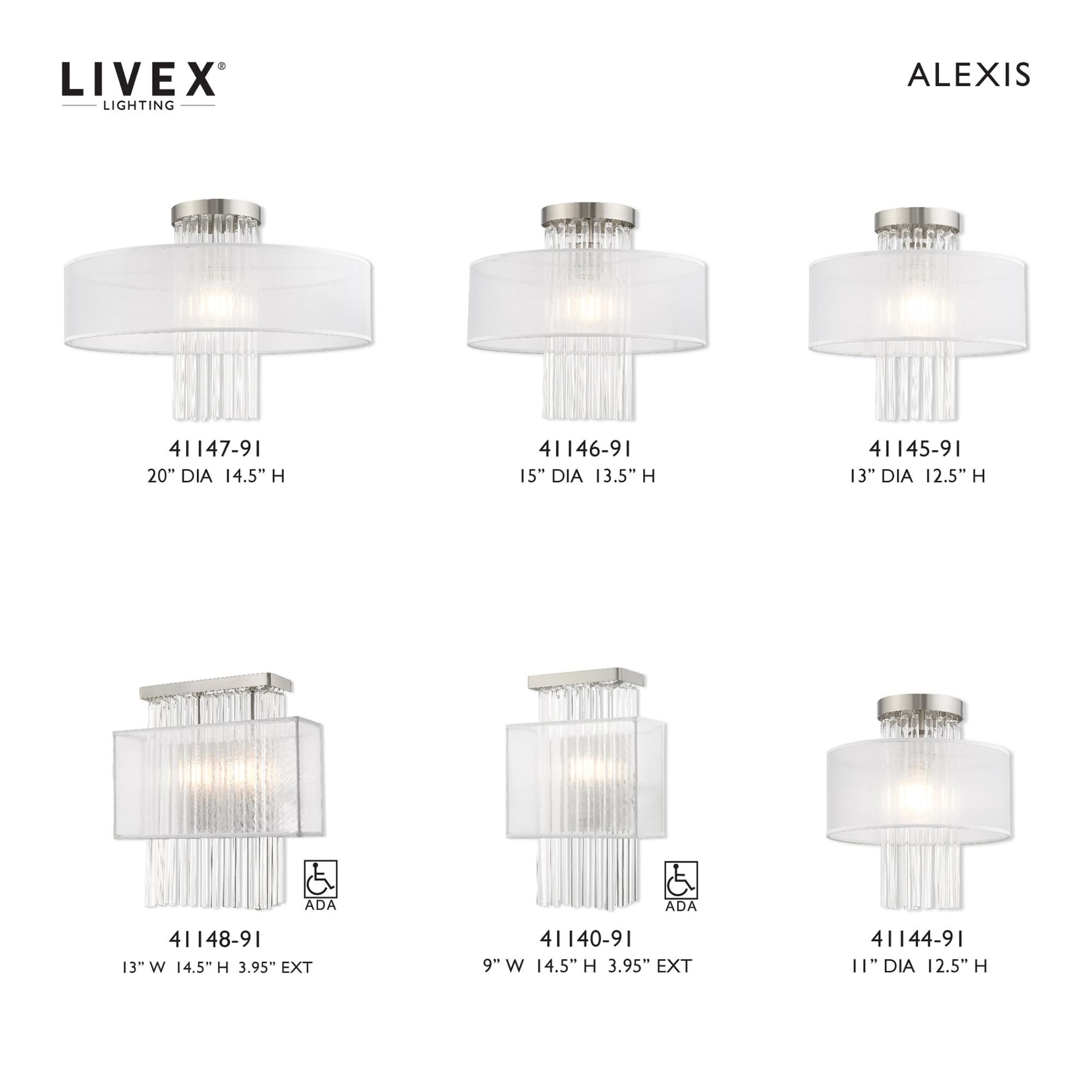 Livex Lighting Alexis 14 Inch Wall Sconce