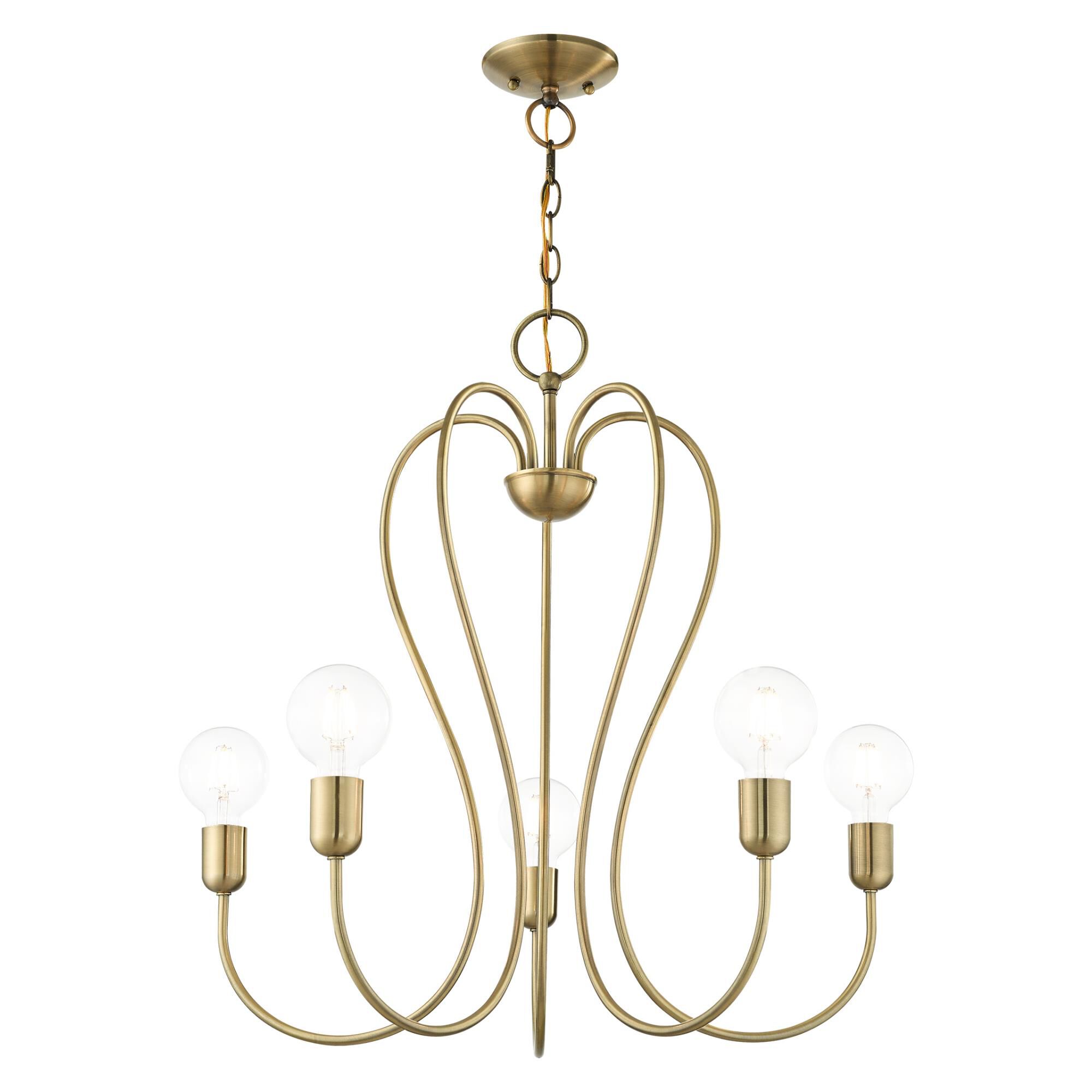 Shown in Antique Brass finish
