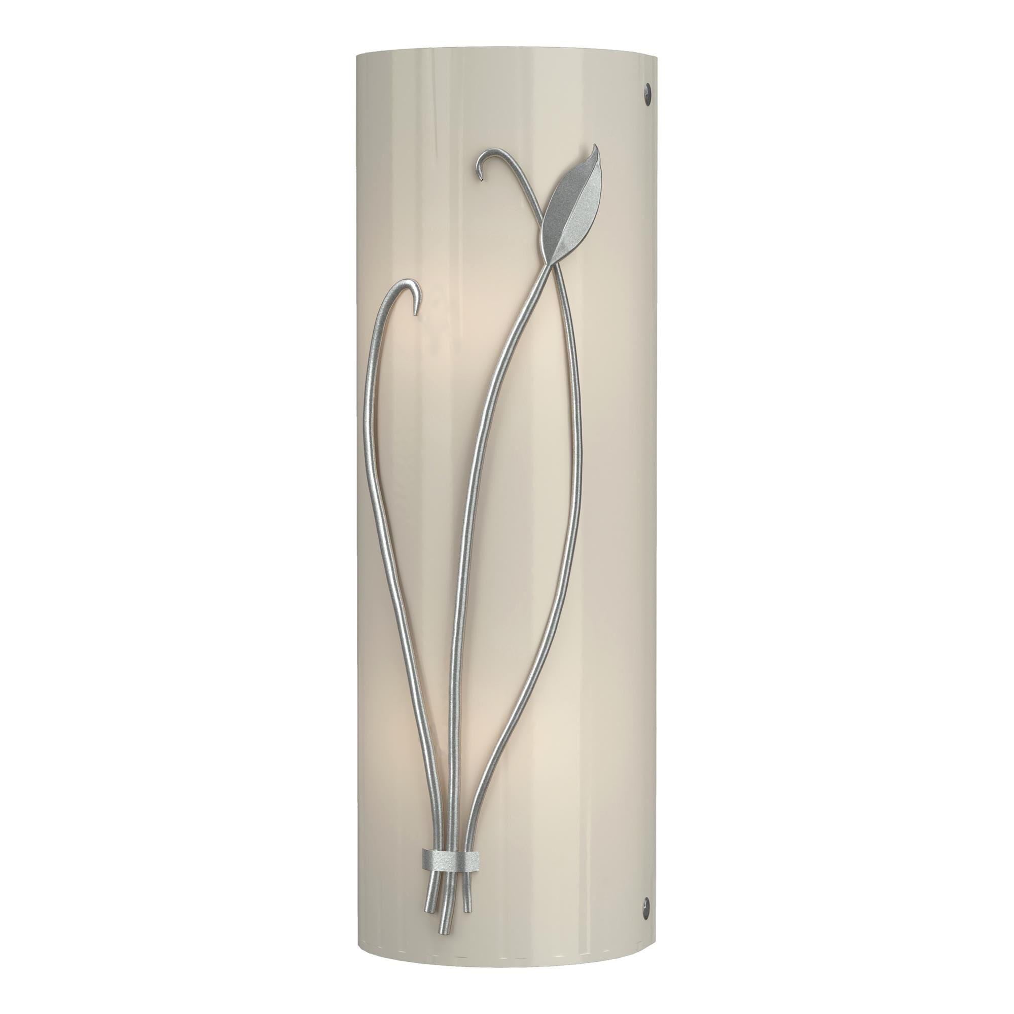 Shown in Vintage Platinum finish and Ivory Art  glass and Left Orientation accent