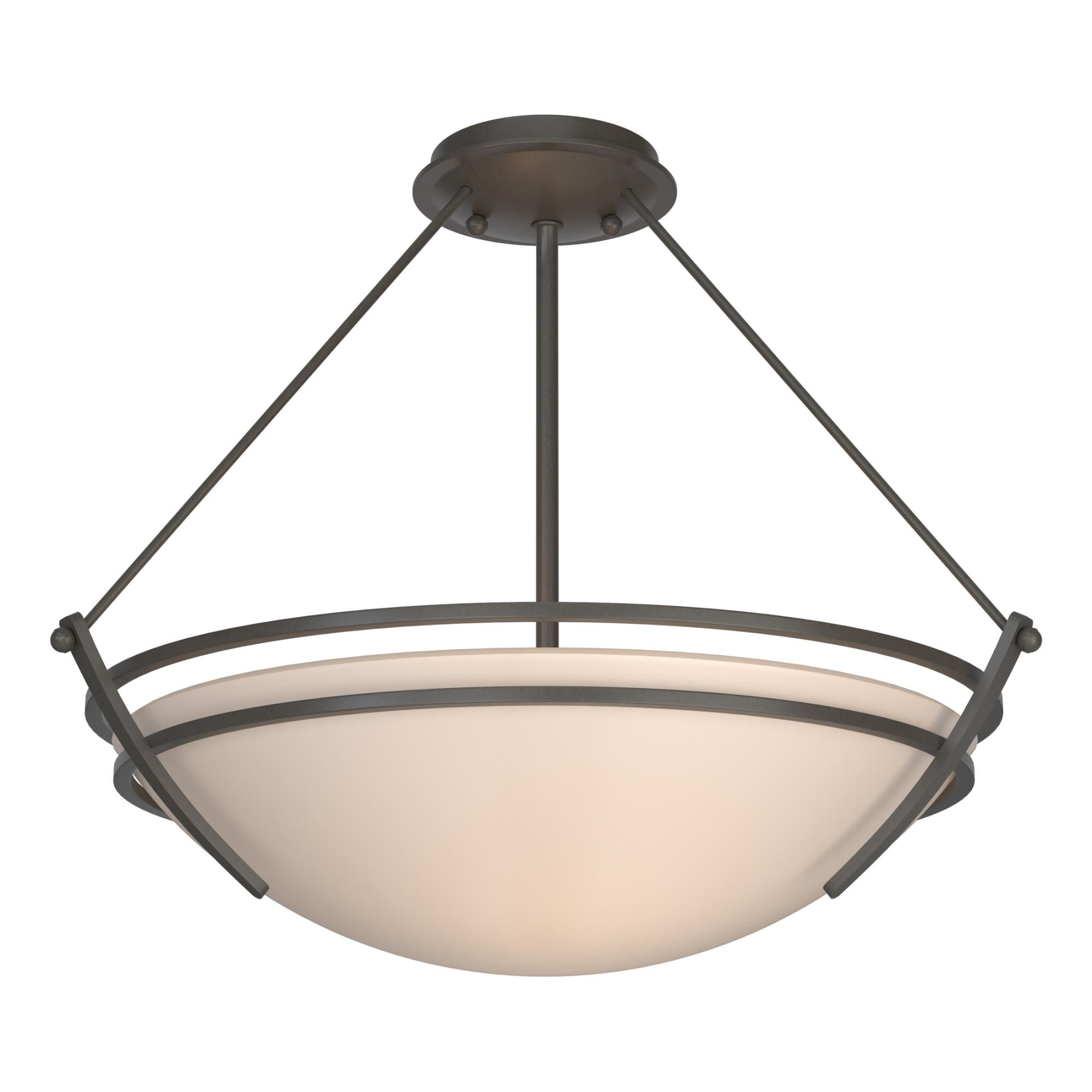 Presidio Tryne 18 Inch 3 Light Semi Flush Mount by Hubbardton Forge