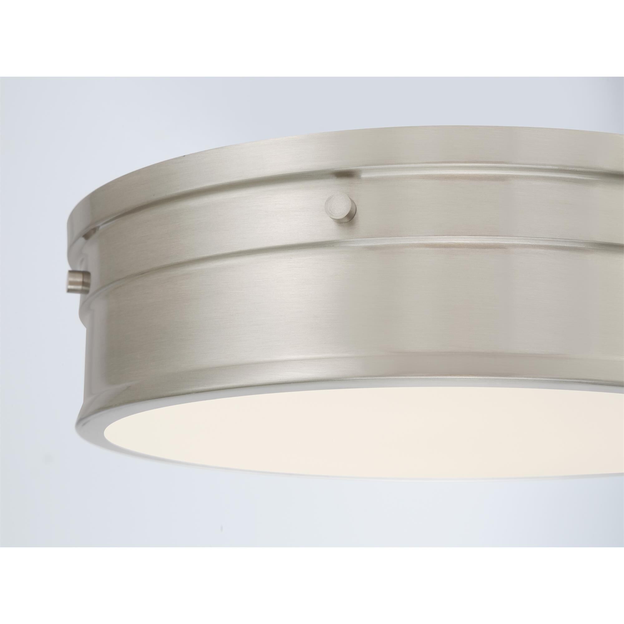 Shown in Brushed Nickel finish and Etched Opal glass