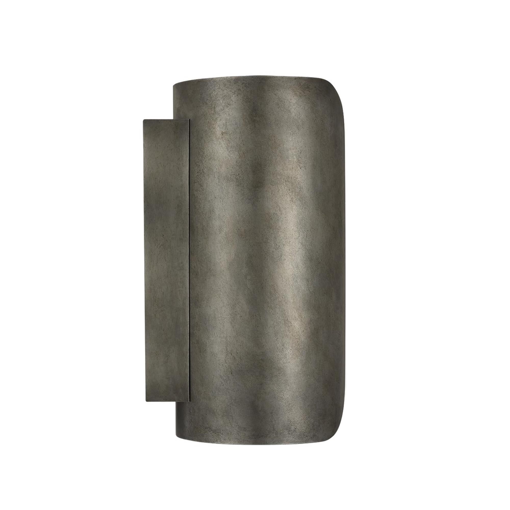 Shown in Mottled Pewter finish and Alabaster shade