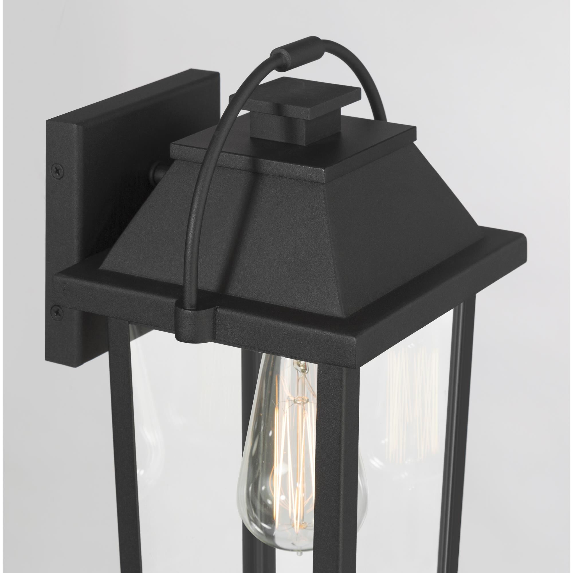 Shown in Sand Coal Black finish and Clear glass
