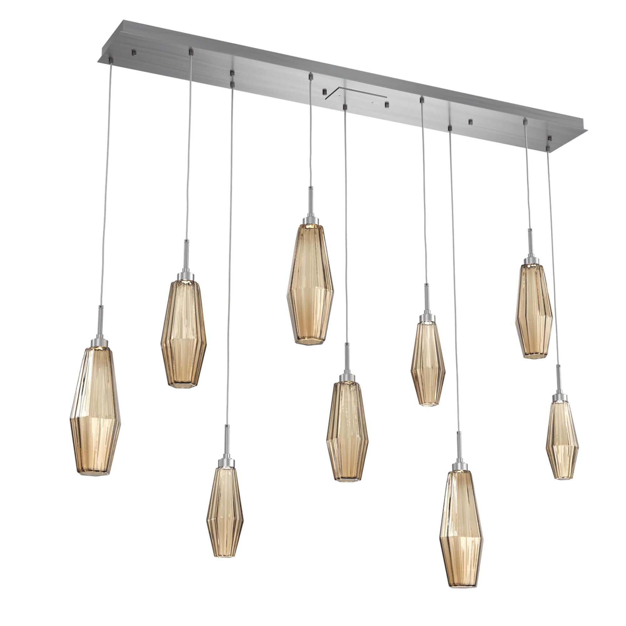 Shown in Graphite finish and Optic Rib Bronze glass