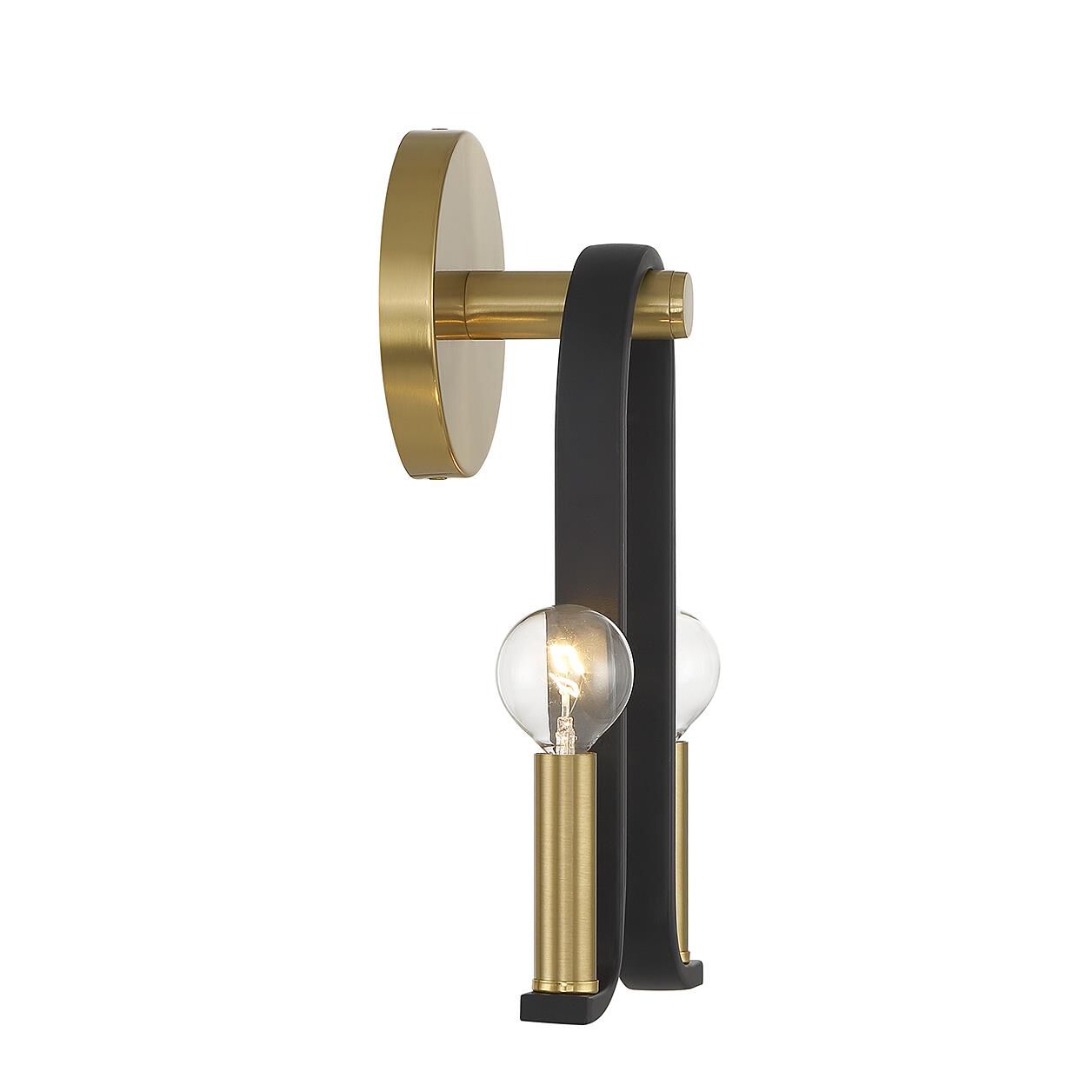 Shown in Matte Black with Warm Brass finish