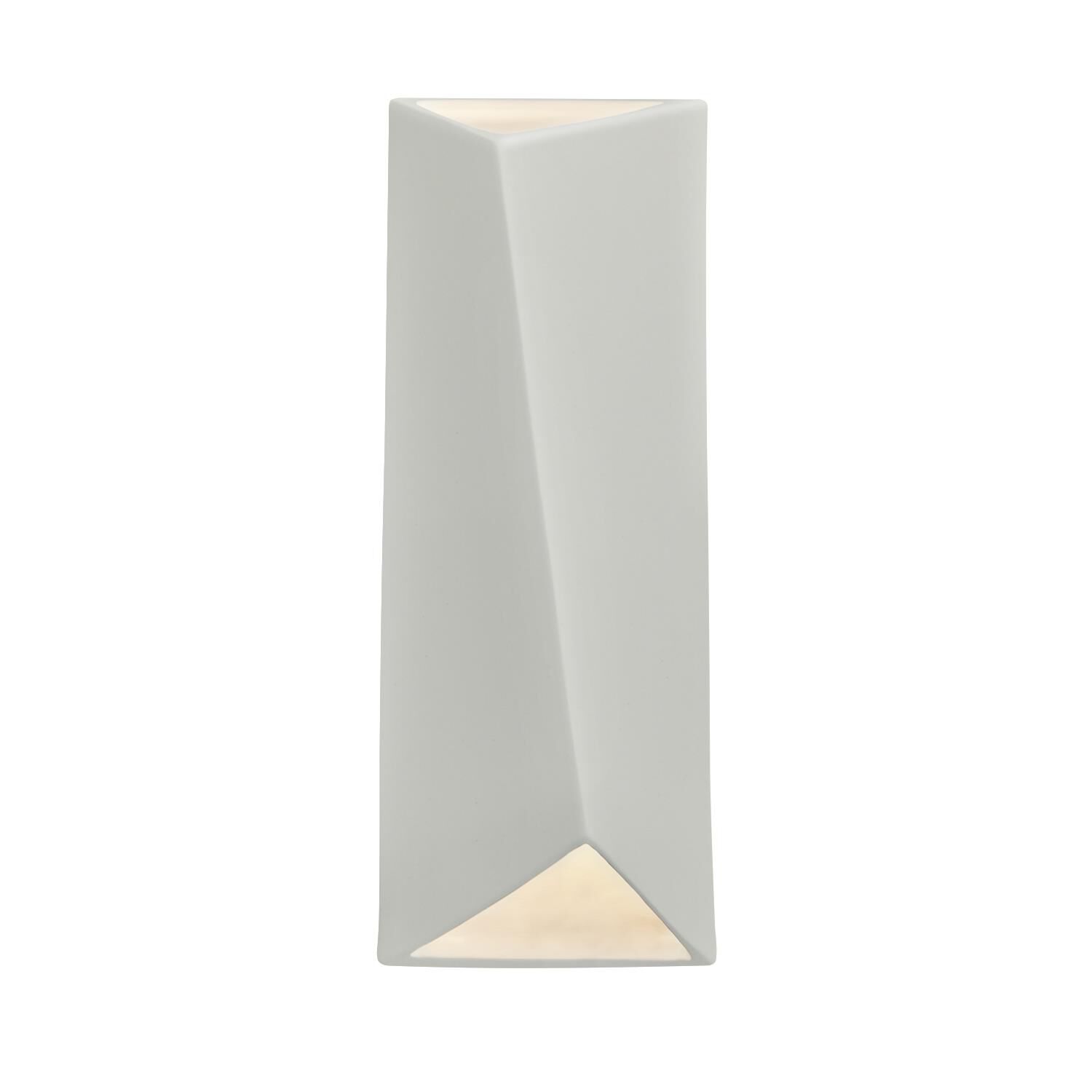 Shown in Matte White finish and Shape - Diagonal accent