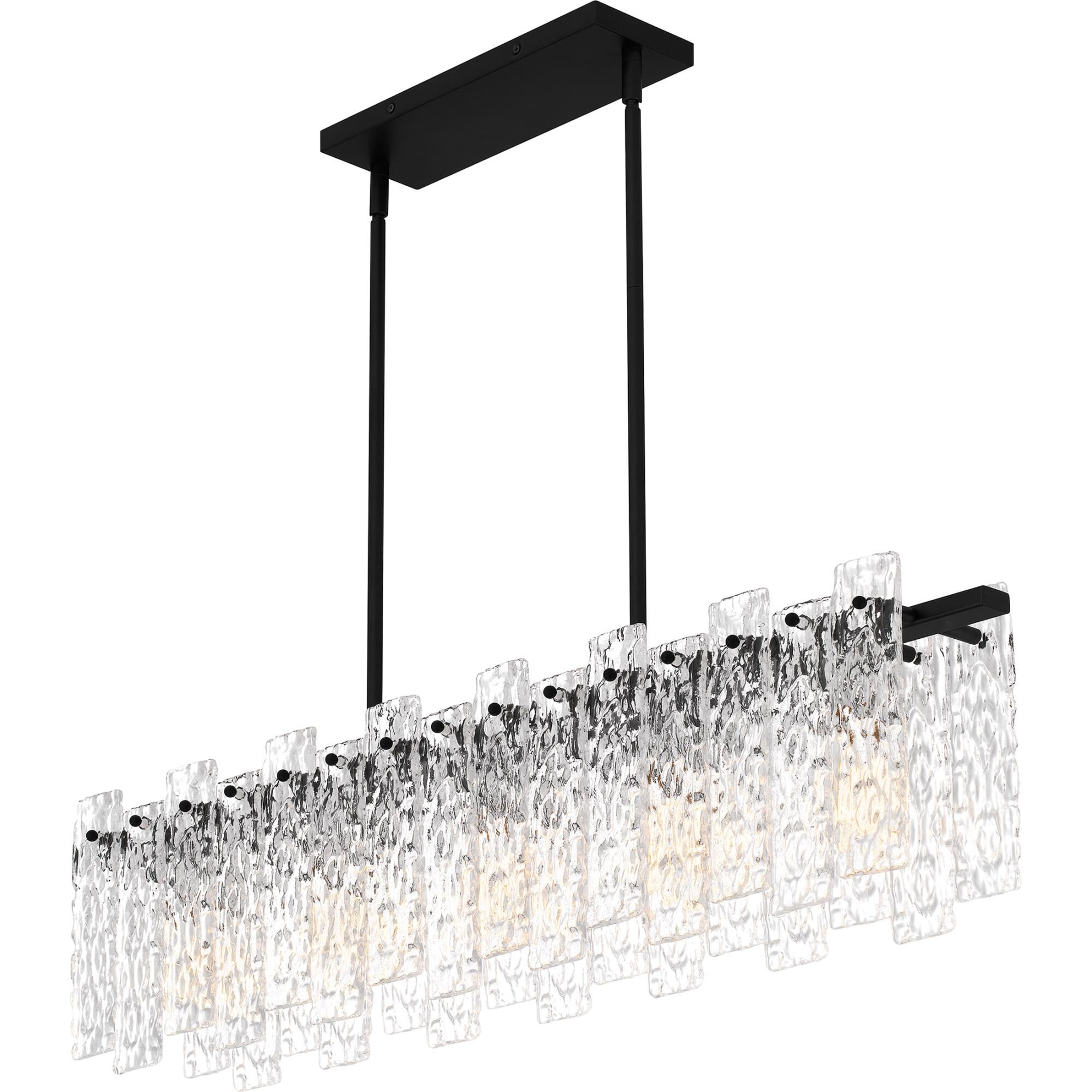 Caspian 39 Inch 5 Light Linear Suspension Light by Quoizel