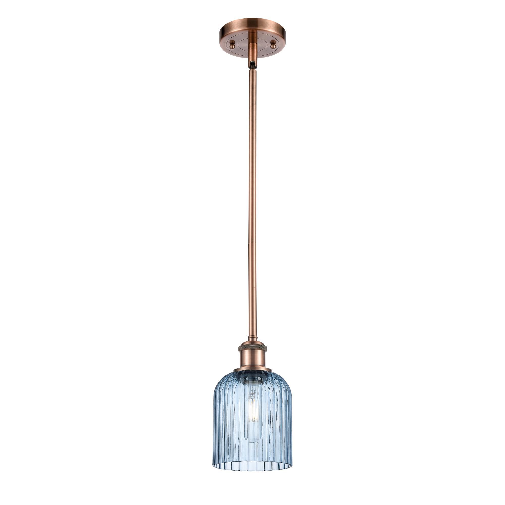 Shown in Antique Copper finish and Princess Blue shade