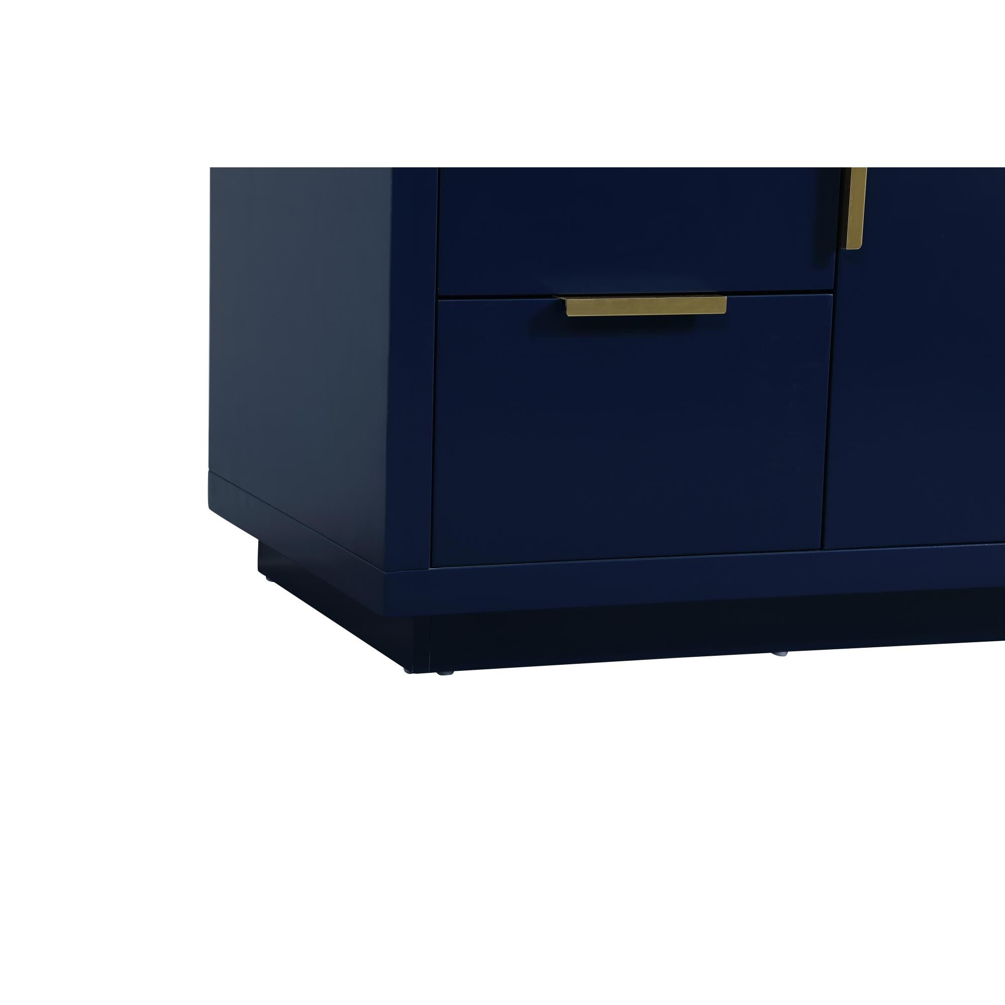 Shown in Blue finish