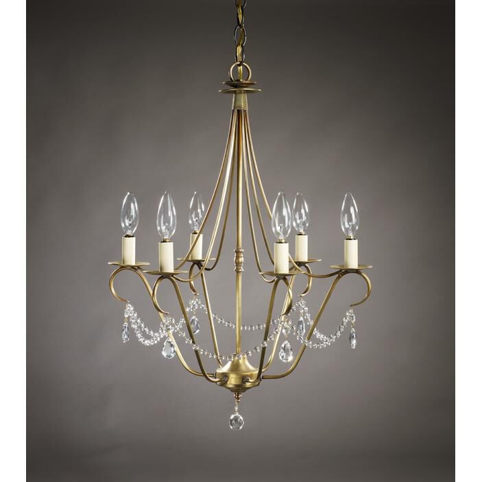 18 Inch 6 Light Mini Chandelier by Northeast Lantern