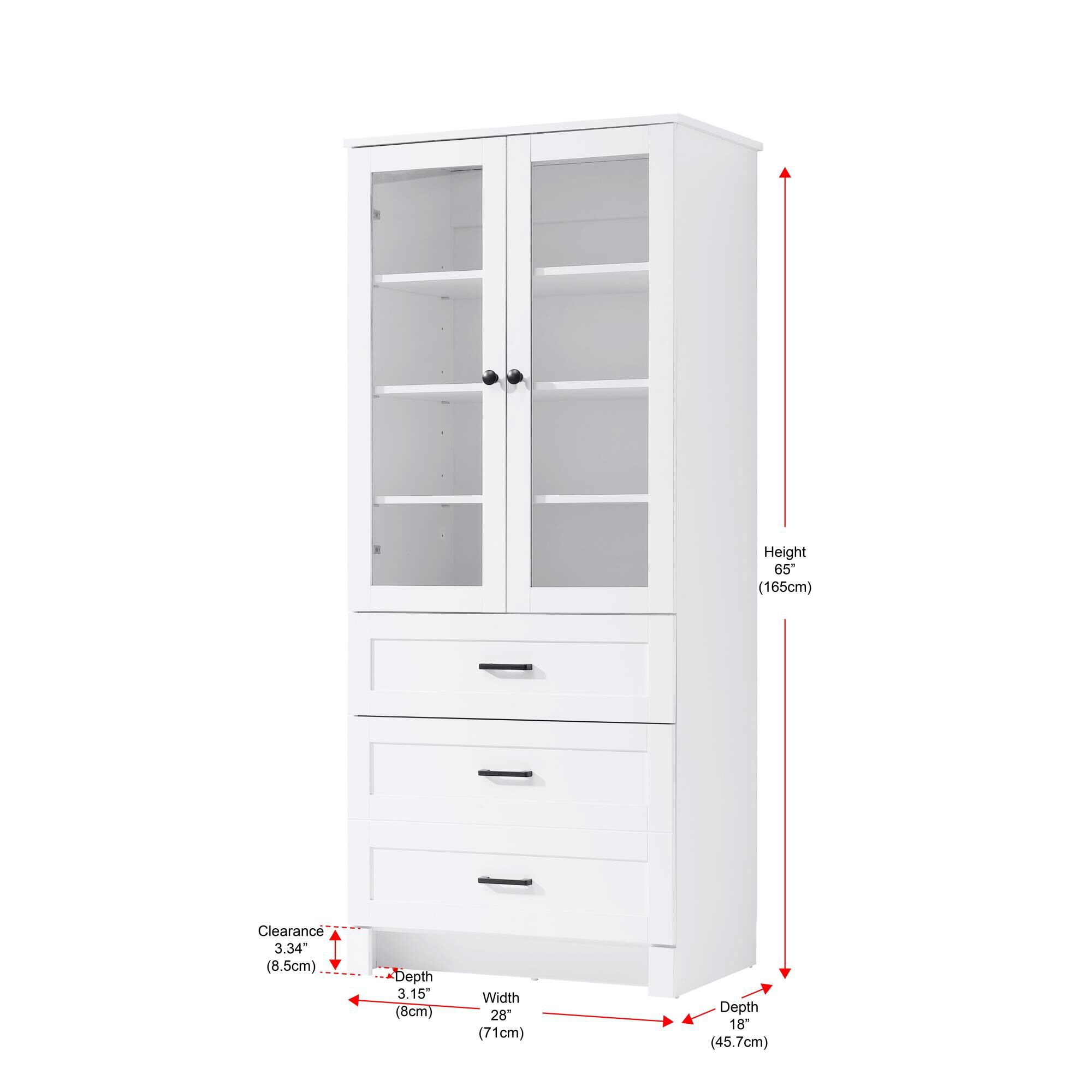 Soma 65 Inch Storage Cabinet by Elegant Decor