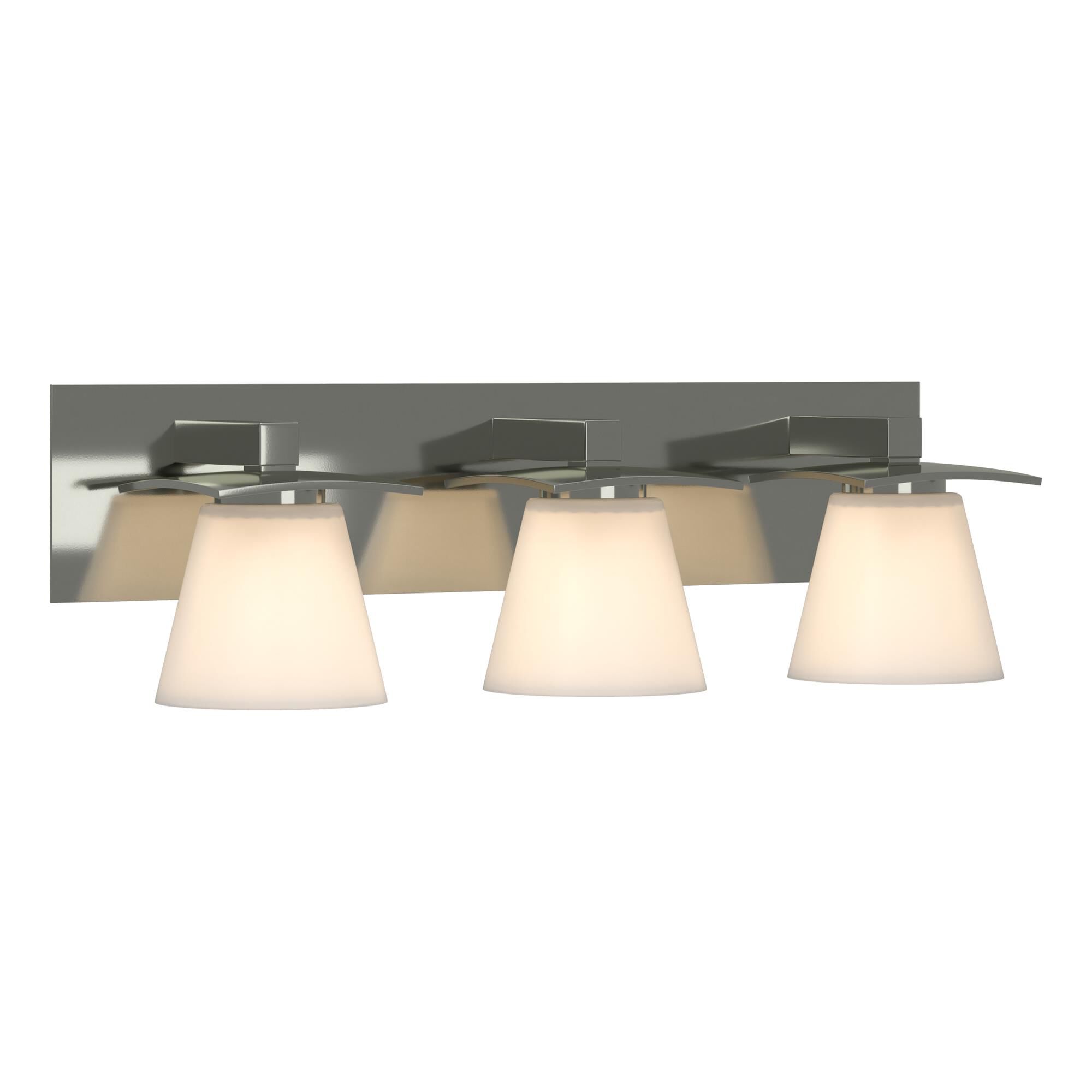 Shown in Sterling finish and Opal glass