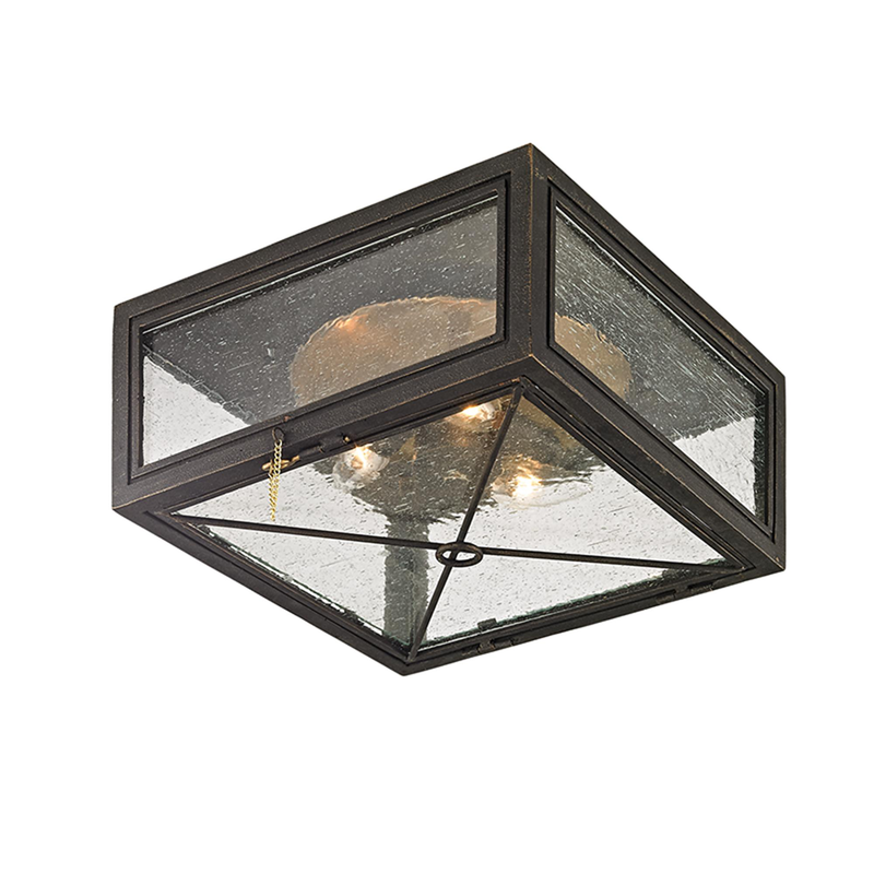 Randolph 13 Inch 3 Light Outdoor Flush Mount by Troy Lighting