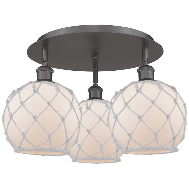 Bruno Marashlian Farmhouse Rope 20 Inch Flush Mount by Innovations Lighting