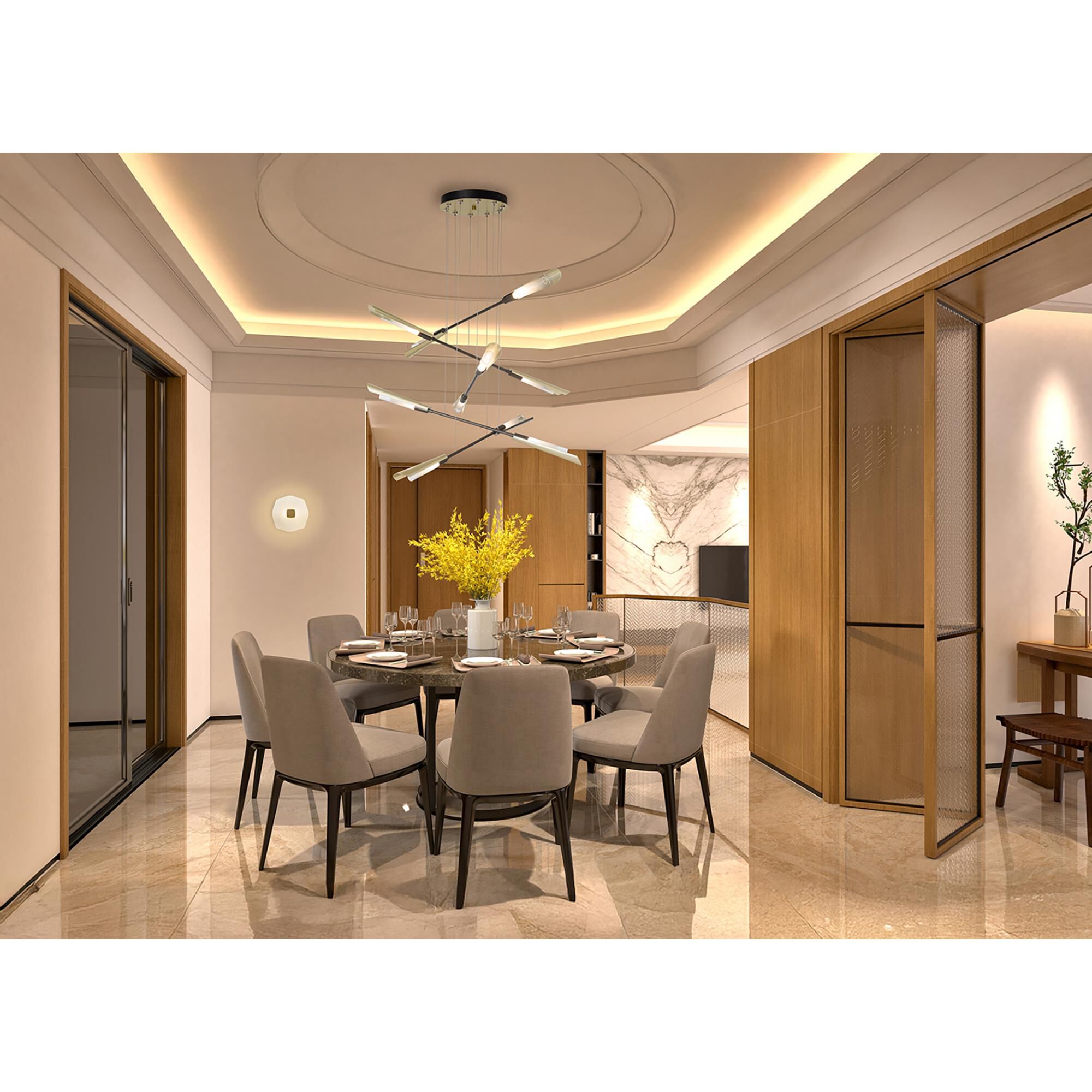 Shown in Black finish and Frosted glass