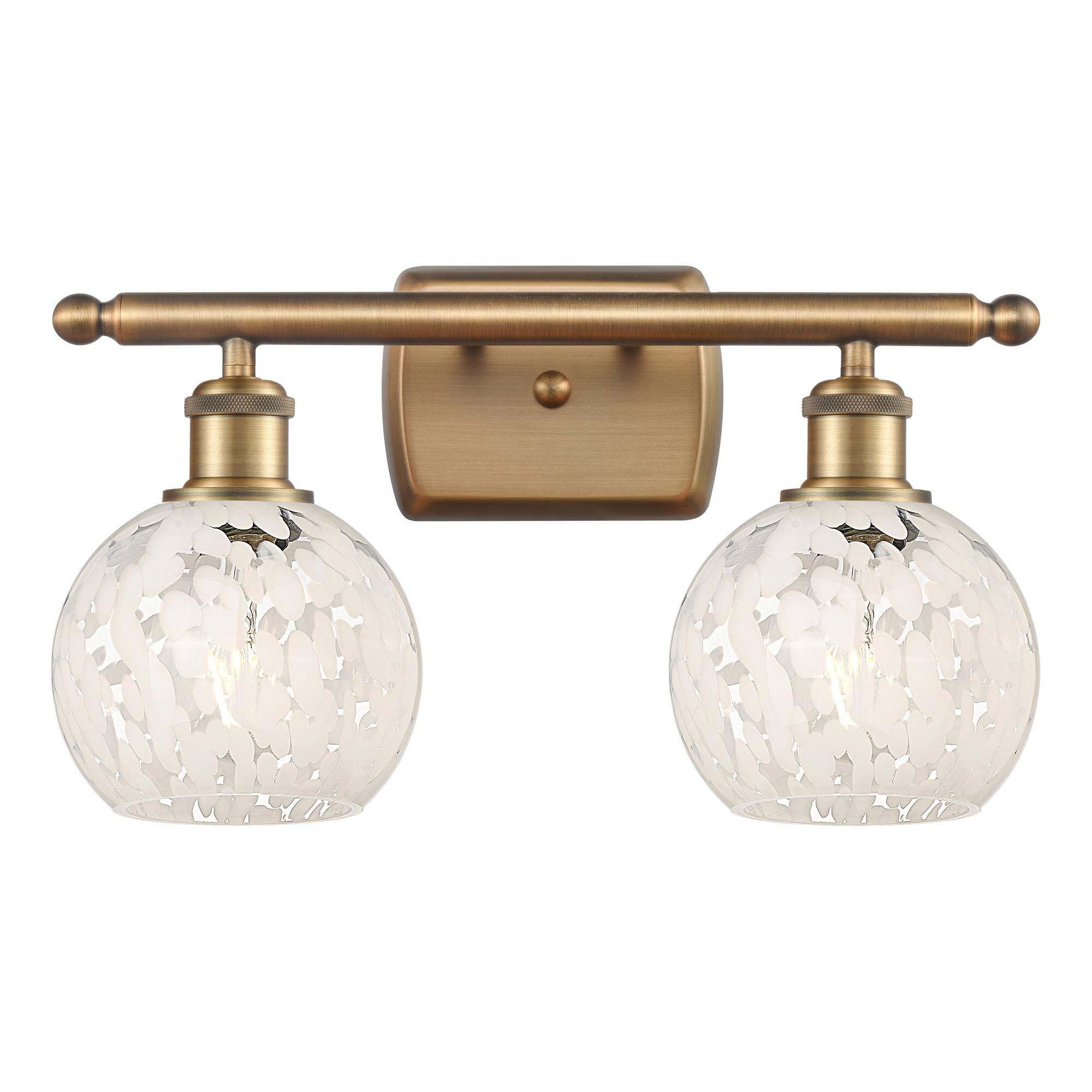 Bruno Marashlian White Mouchette 16 Inch Bath Vanity Light by Innovations Lighting