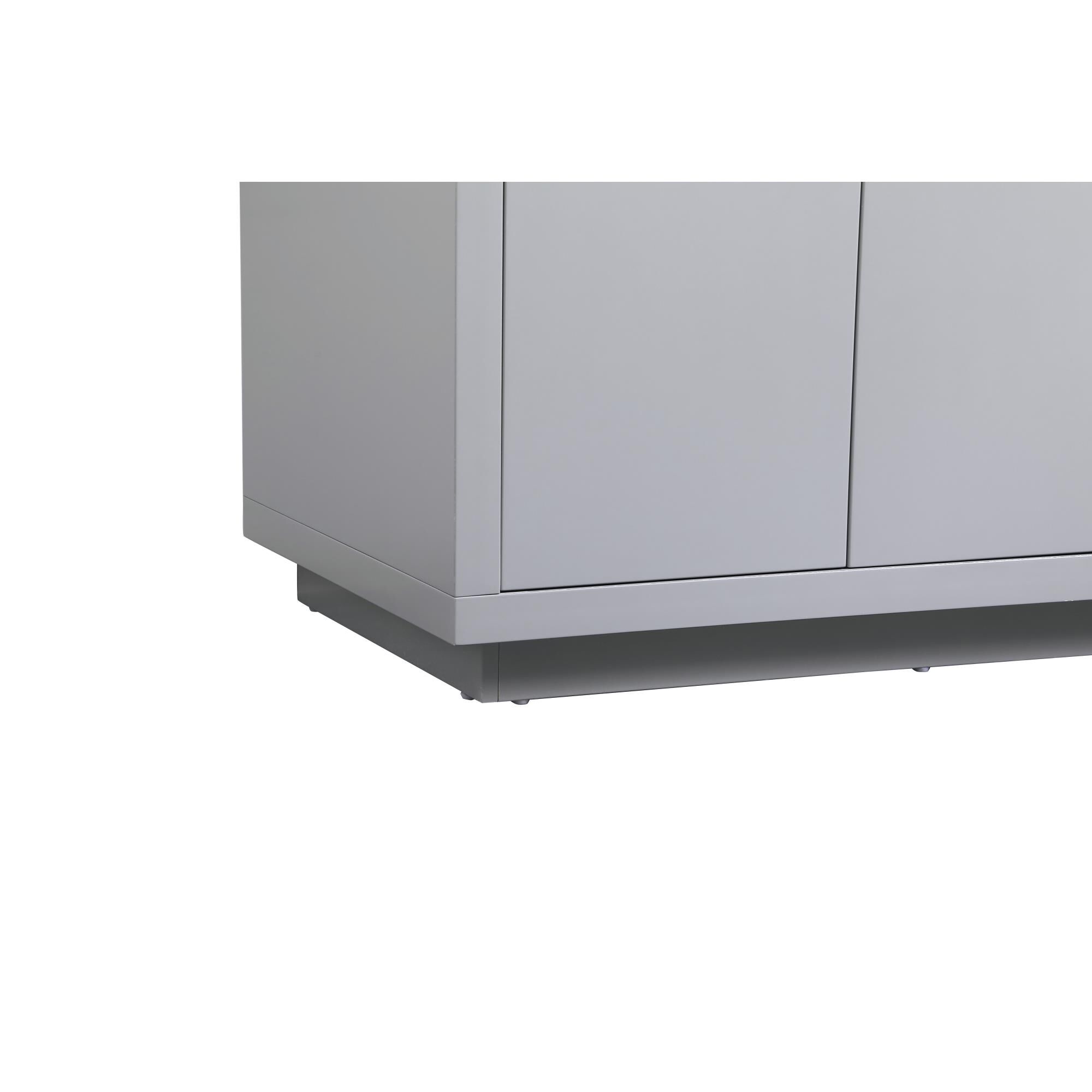 Shown in Grey finish