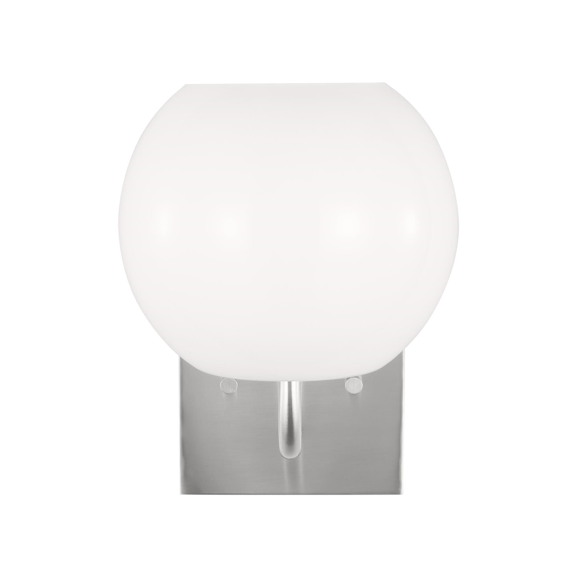 Shown in Brushed Steel finish and Opal Glass shade
